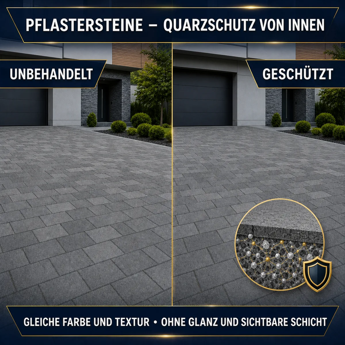 ESANDOL pro line Quarzbeschichtung Pflasterstein