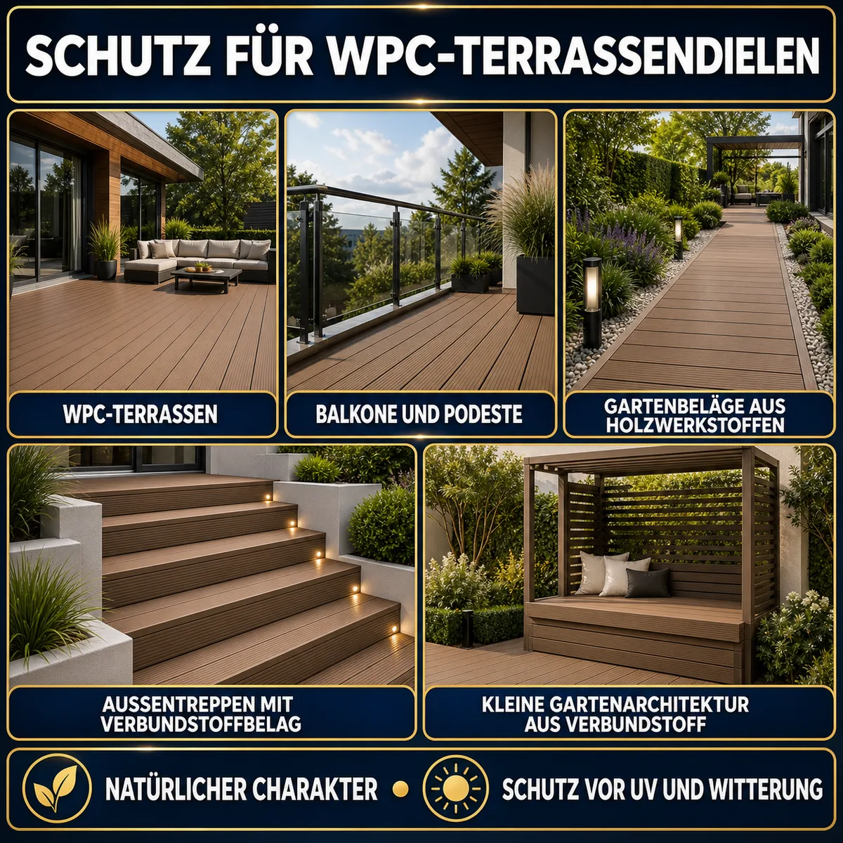 ESANDOL pro line Schutzschicht Verbundstoff-Terrassendielen