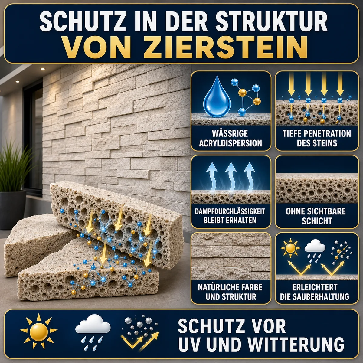 ESANDOL pro line Schutzschicht für Ziersteine