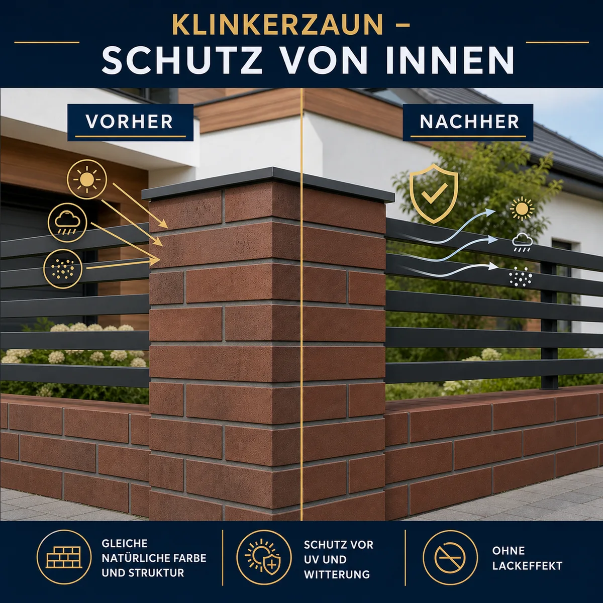 ESANDOL pro line Schutzschicht Klinker-Zaun