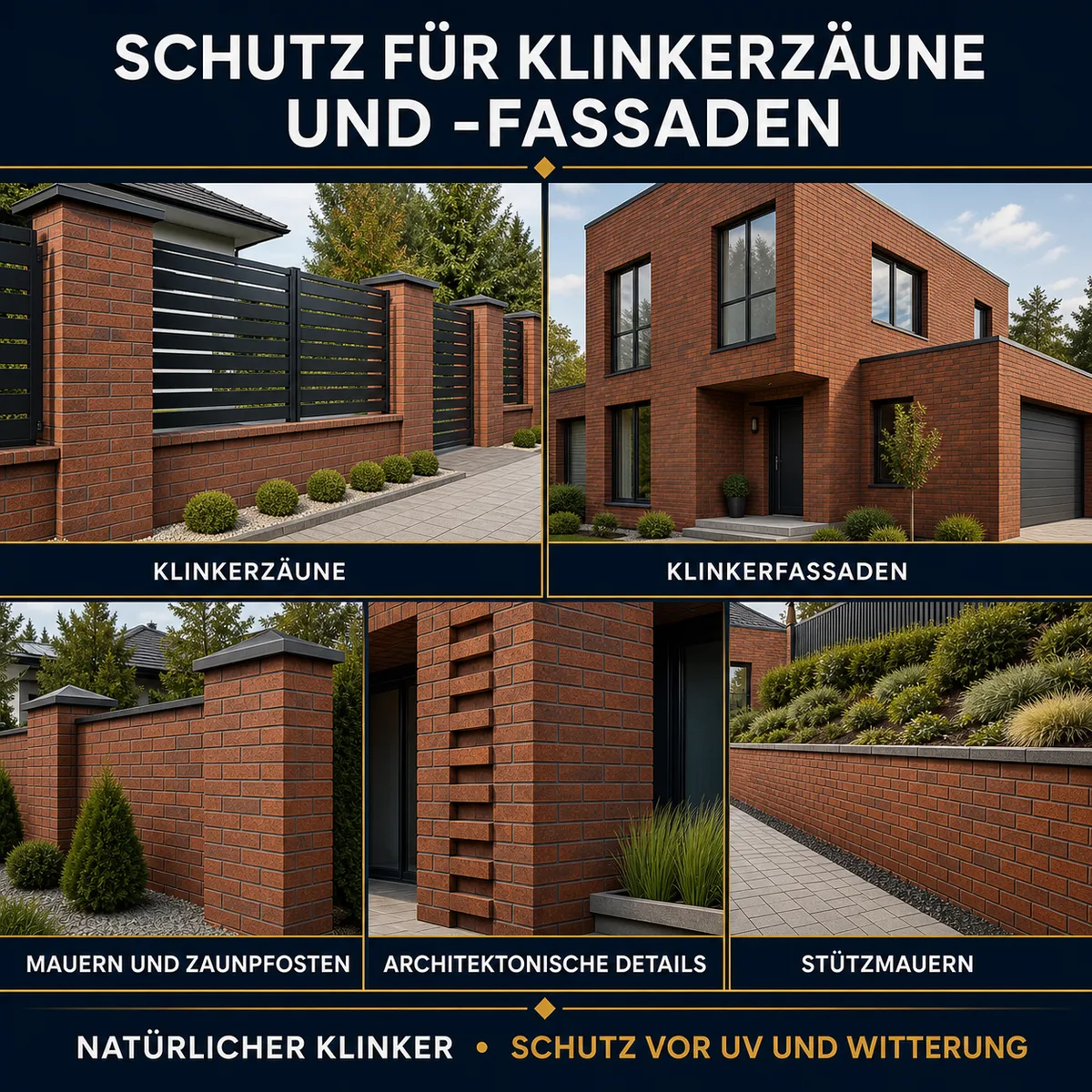 ESANDOL pro line Schutzschicht Klinker-Zaun