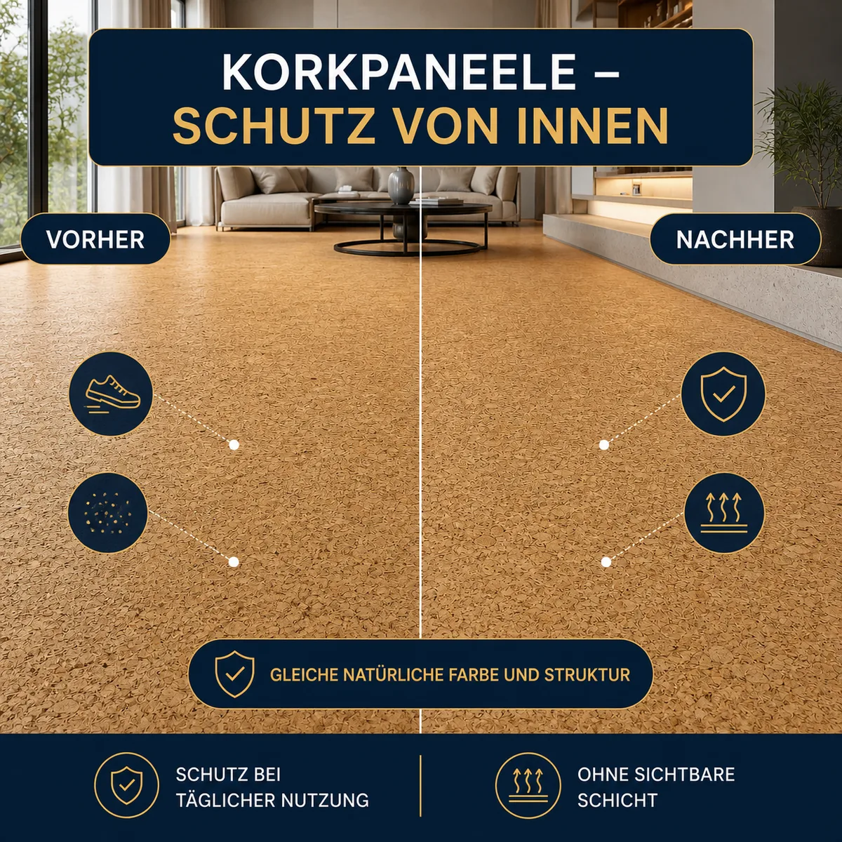 ESANDOL pro line Schutzschicht Korkpaneele