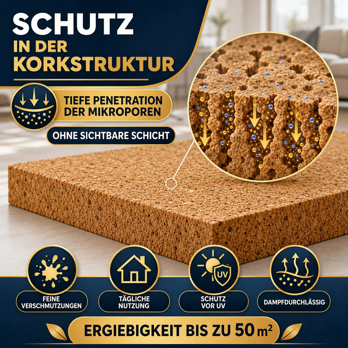 ESANDOL pro line Schutzschicht Korkpaneele
