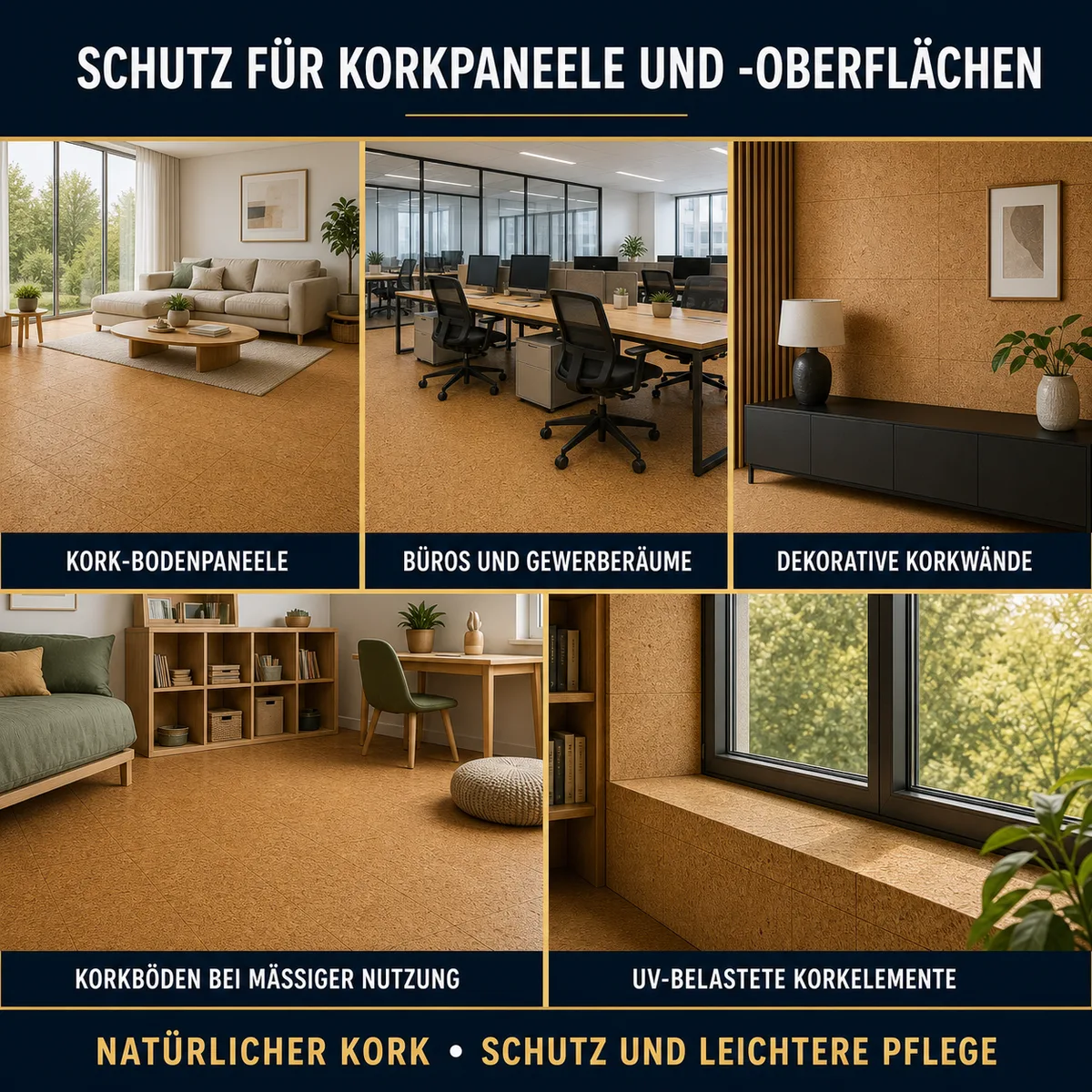 ESANDOL pro line Schutzschicht Korkpaneele