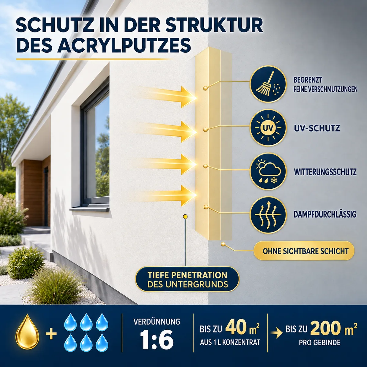 ESANDOL pro line Schutzanstrich Acrylputz