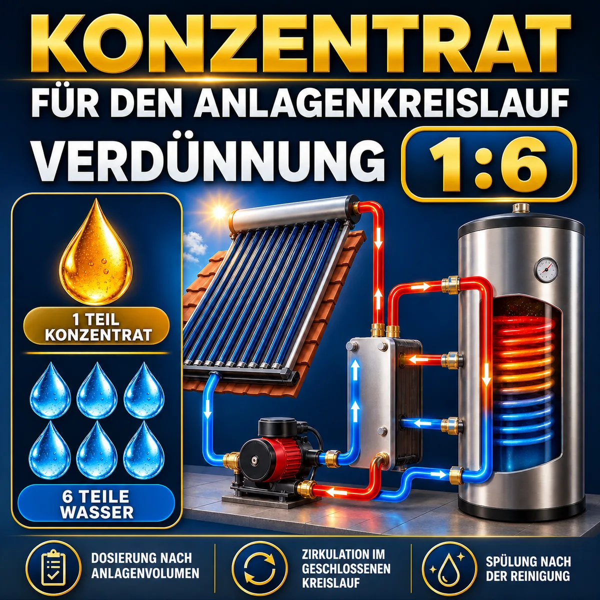 ESANDOL pro line Reinigungspräparat Solaranlagen