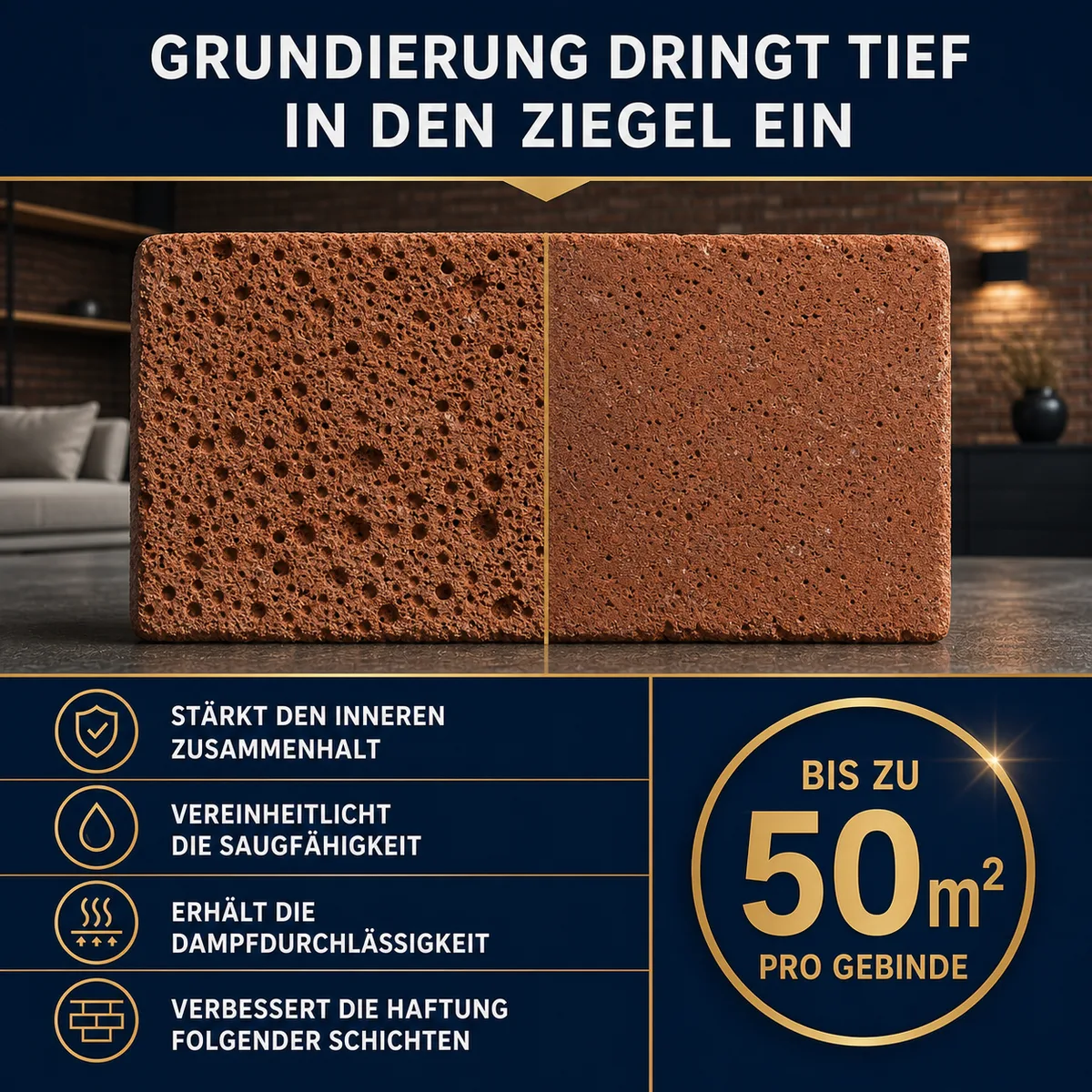 ESANDOL pro line Grundierungspräparat altes Mauerwerk