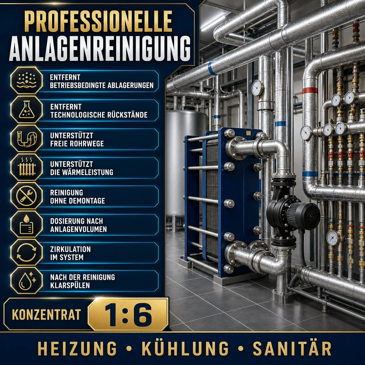 HYDROPROX Reinigung Heizungsanlage