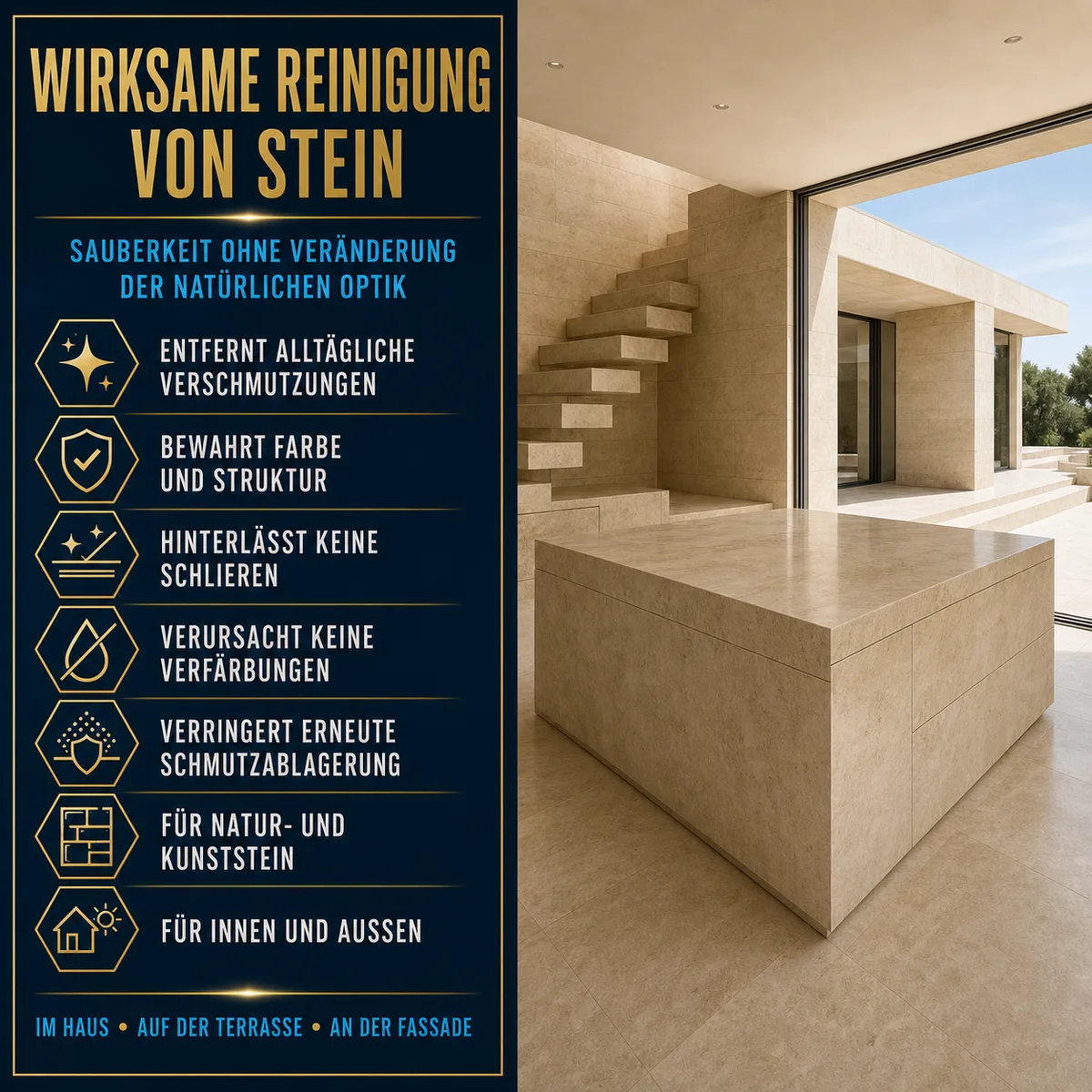 HYDROPROX Reinigung Stein