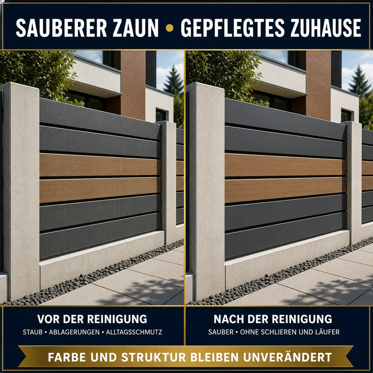 HYDROPROX Reinigung Zaun