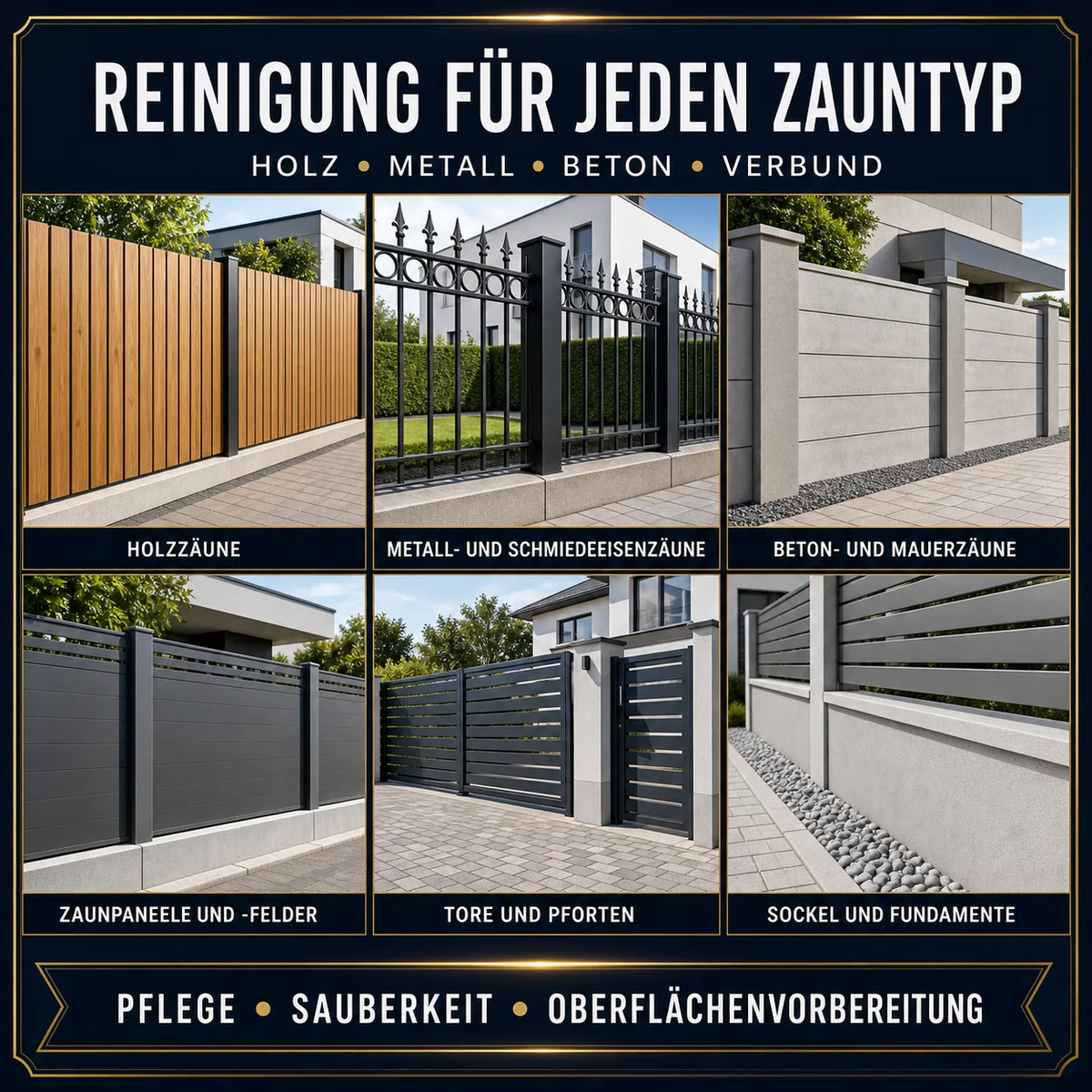 HYDROPROX Reinigung Zaun