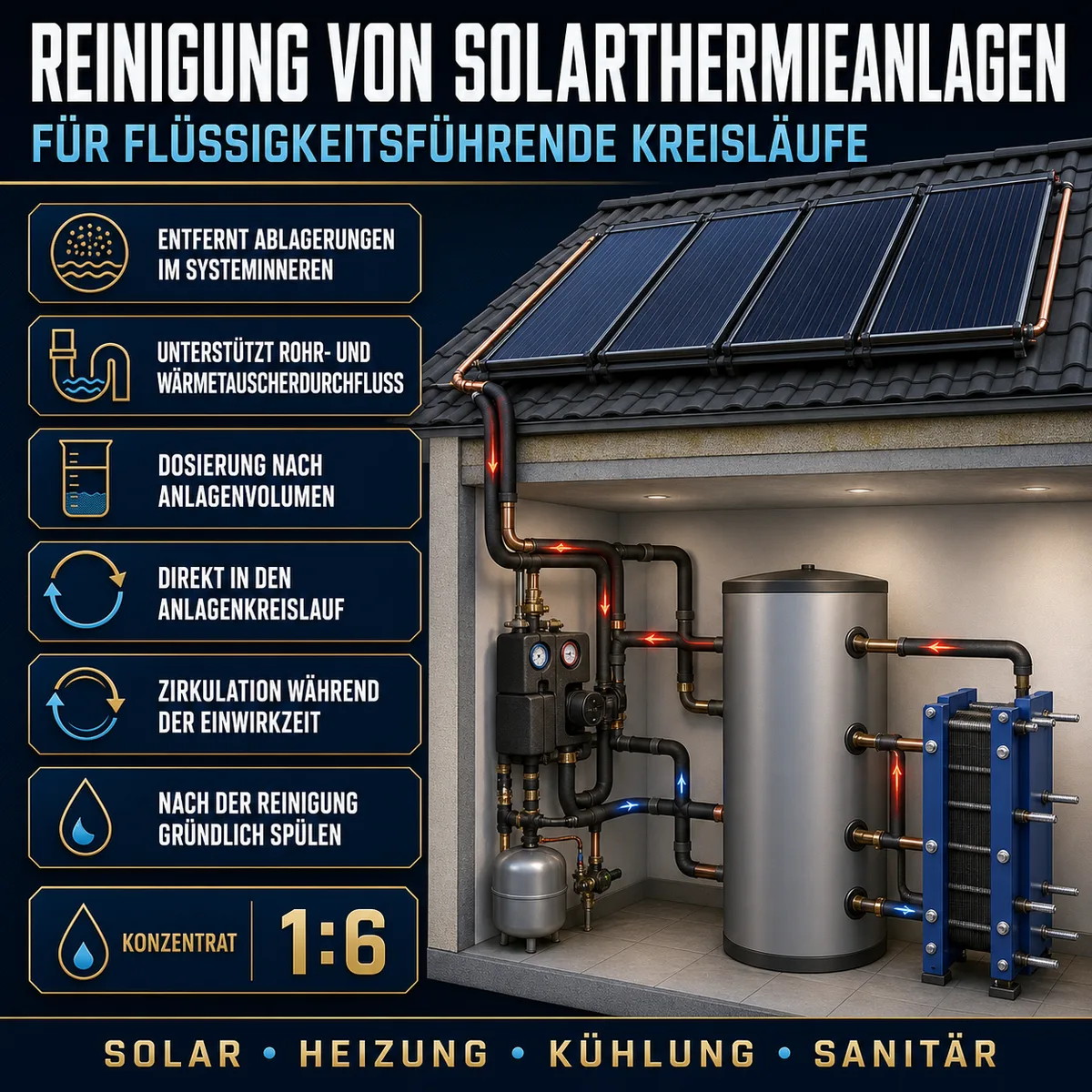 HYDROPROX Reinigung Solarsysteme
