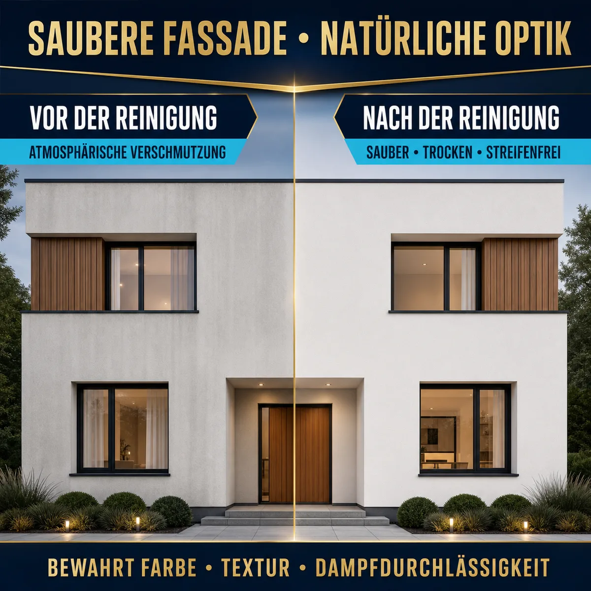 HYDROPROX Reinigung Fassadenputz