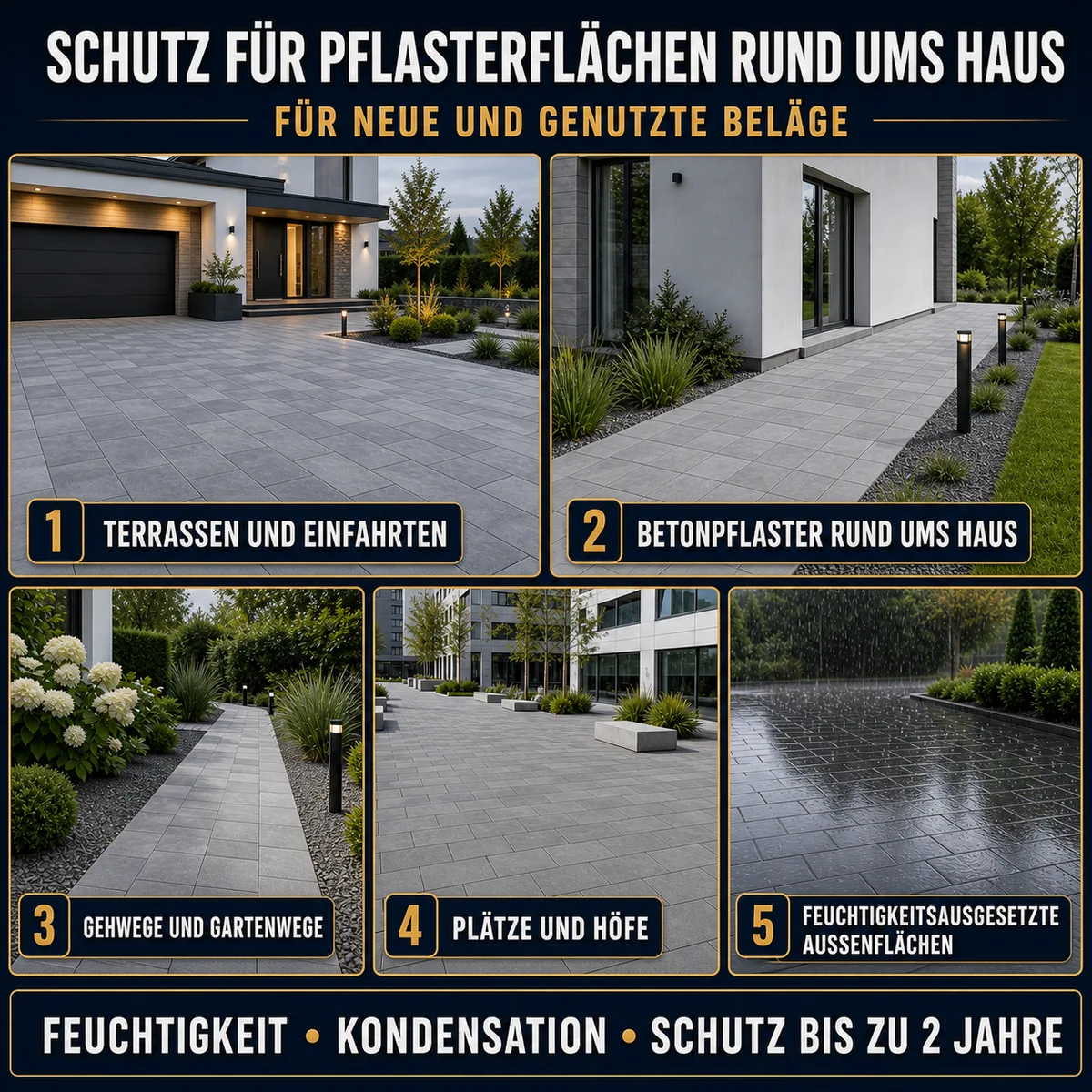 HYDROPROX Feuchtigkeitsschutzimprägnierung Pflasterstein