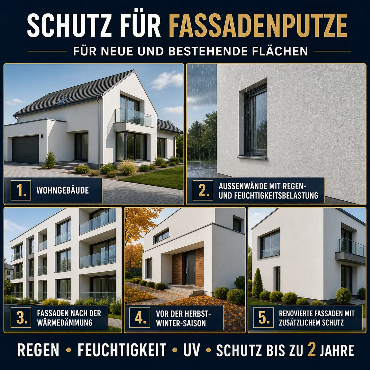 HYDROPROX Feuchtigkeitsschutzimprägnierung Fassadenputz