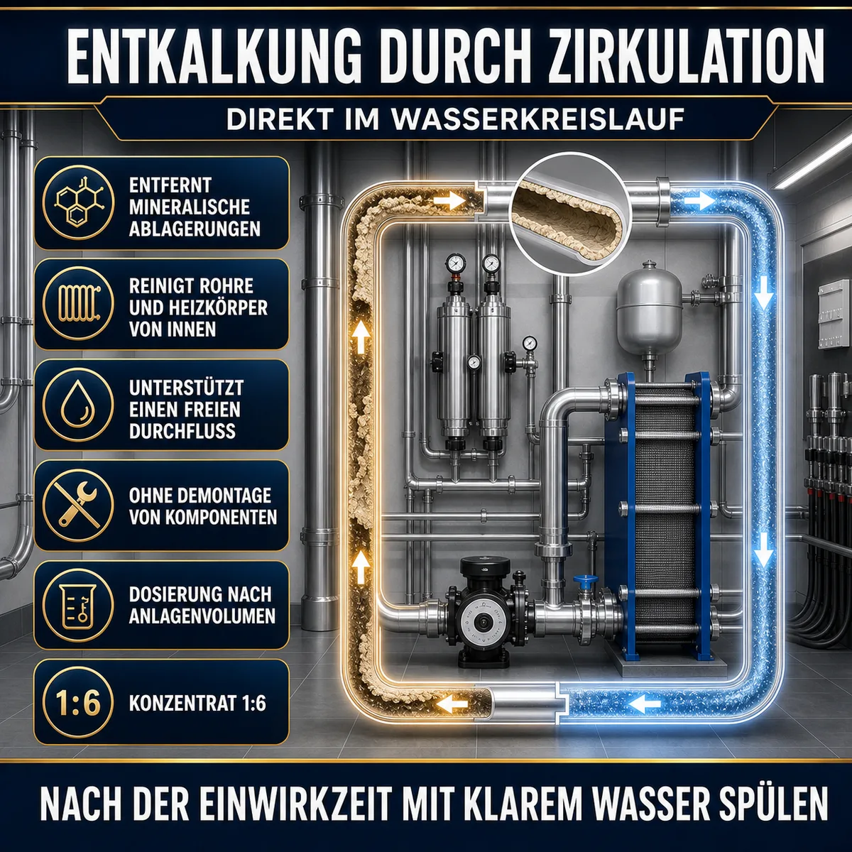 HYDROPROX Kesselsteinentferner Heizung