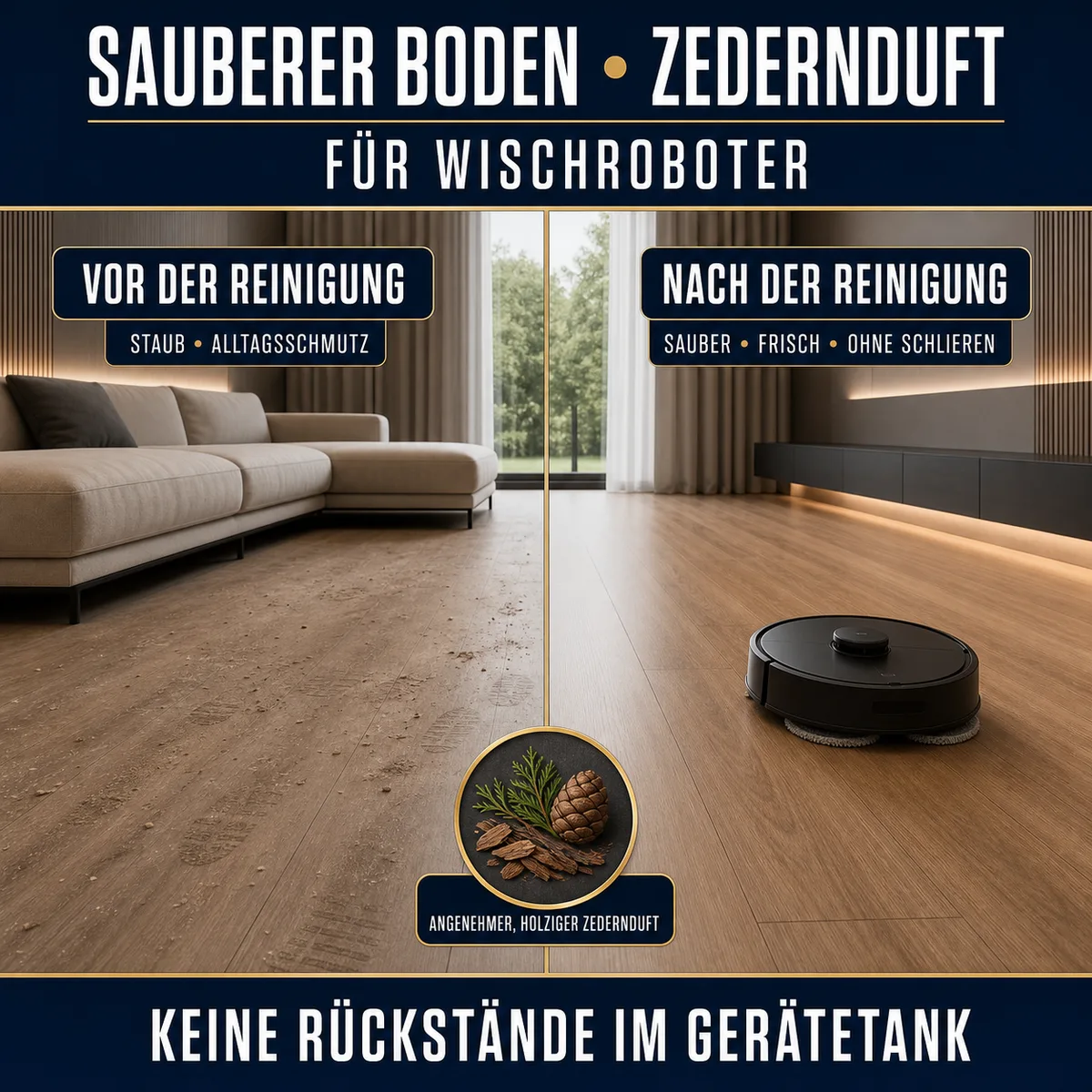 HYDROPROX Reinigungsmittel für Wischroboter – mit Zedernduft