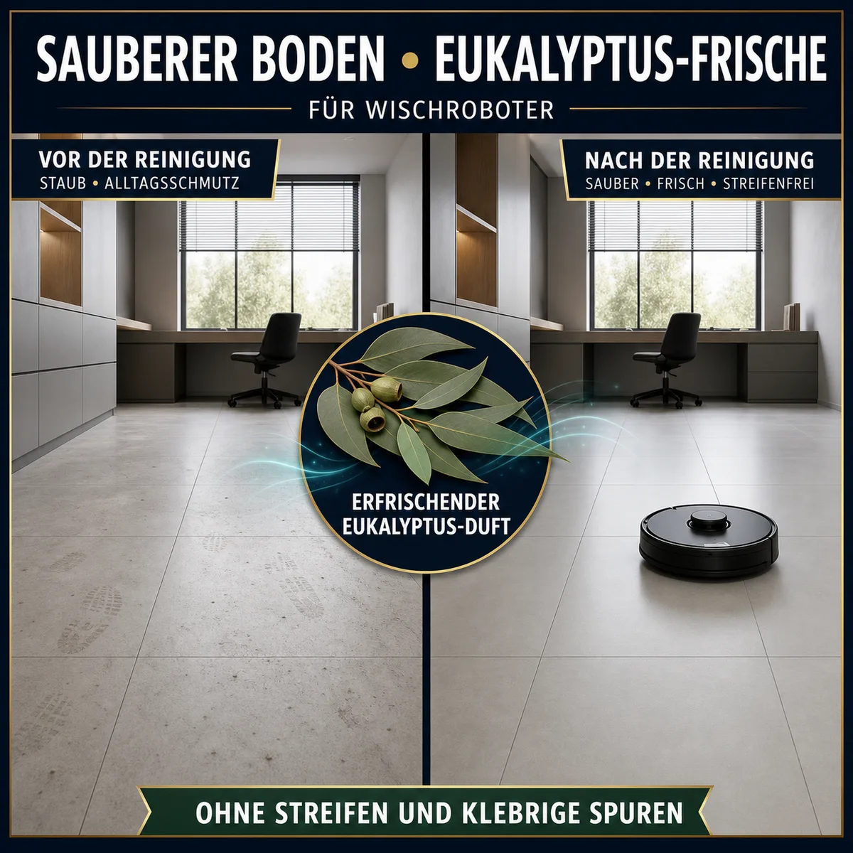 HYDROPROX Reinigungsflüssigkeit für Wischroboter – mit Eukalyptus-Duft