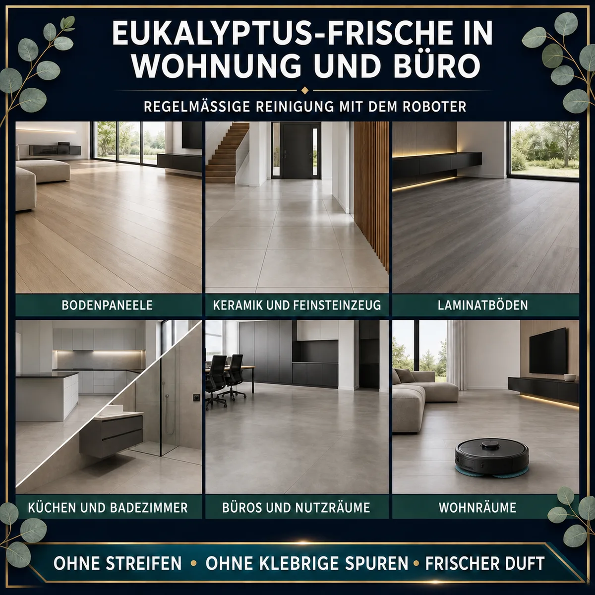 HYDROPROX Reinigungsflüssigkeit für Wischroboter – mit Eukalyptus-Duft