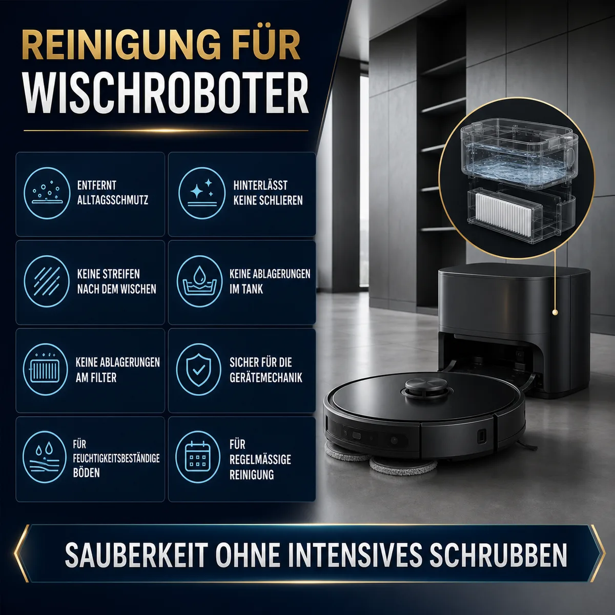 HYDROPROX Reinigungsflüssigkeit für Wischroboter