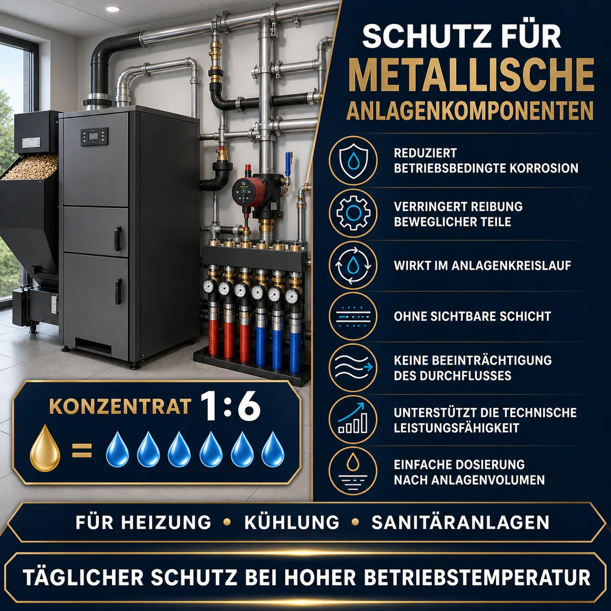 HYDROPROX Flüssigschmierstoff für Festbrennstoffkessel