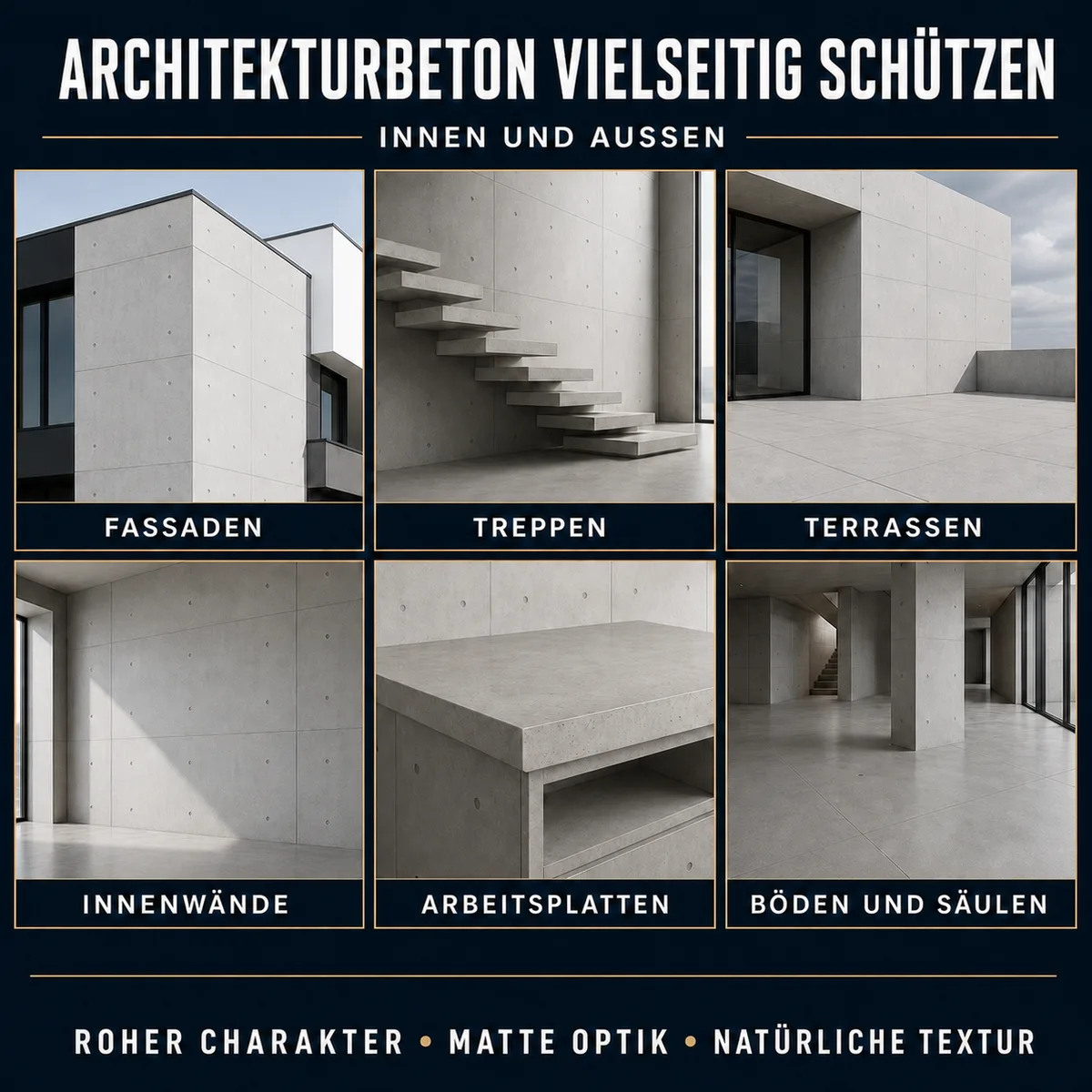 HYDROPROX Schutzschicht architektonischer Beton