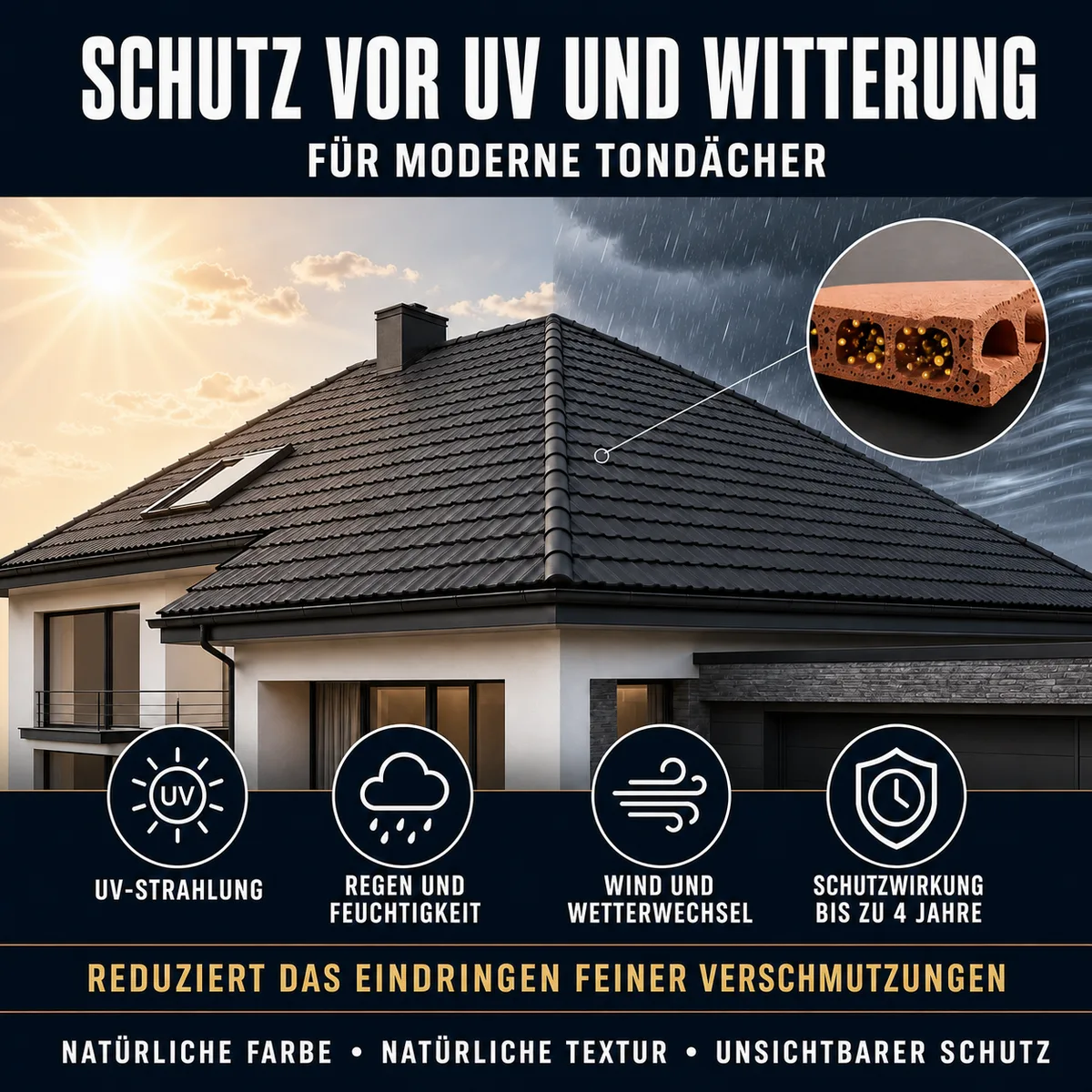 HYDROPROX Schutzschicht Dachziegel Keramik