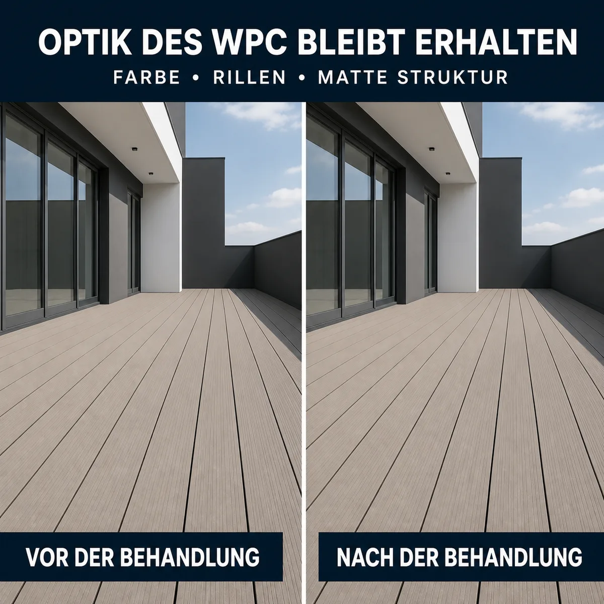 HYDROPROX Schutzschicht Verbund-Terrassendielen