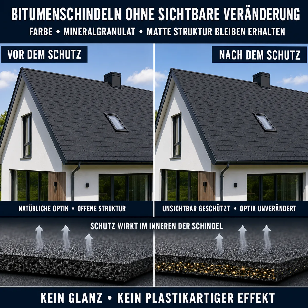 HYDROPROX Schutzschicht Bitumenschindel