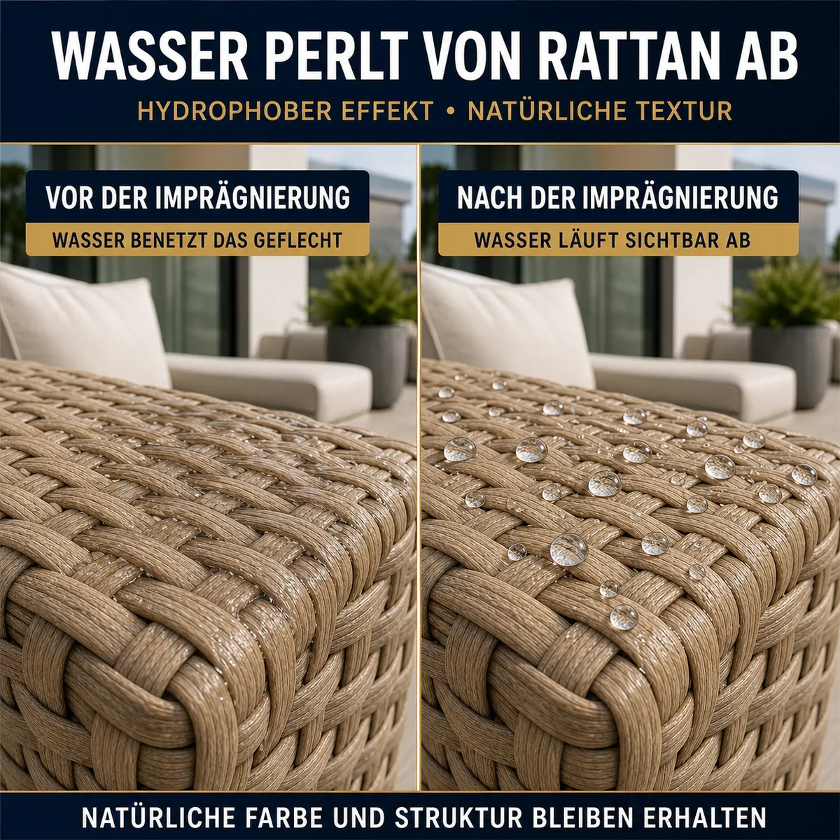 HYDROPROX Hydrophobe Schutzschicht Rattan
