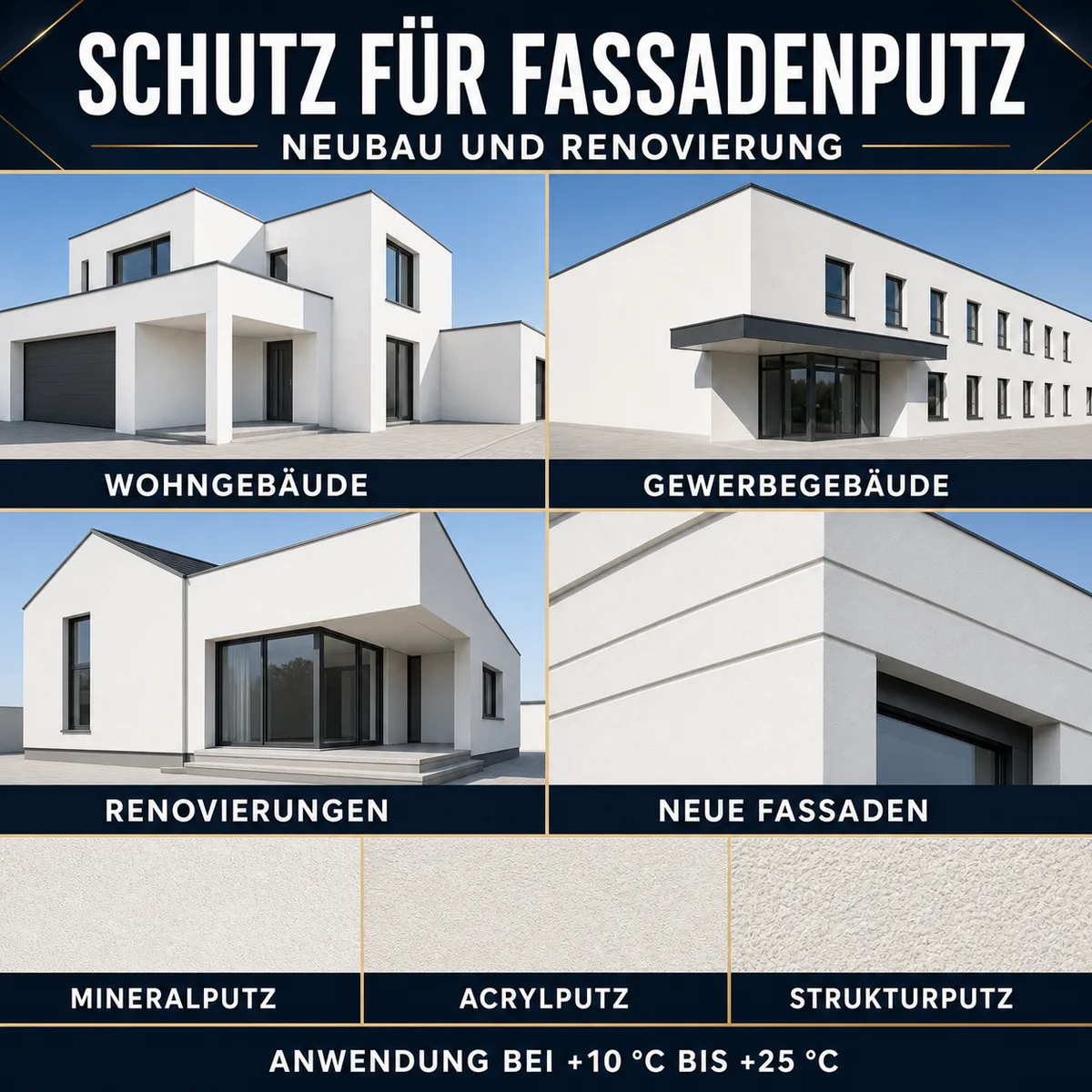 HYDROPROX Schutzschicht mit Nasseffekt für Fassadenputz