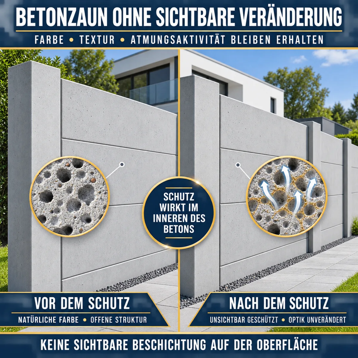 HYDROPROX Schutzschicht Betonzäune