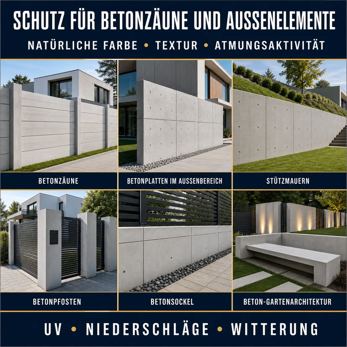 HYDROPROX Schutzschicht Betonzäune
