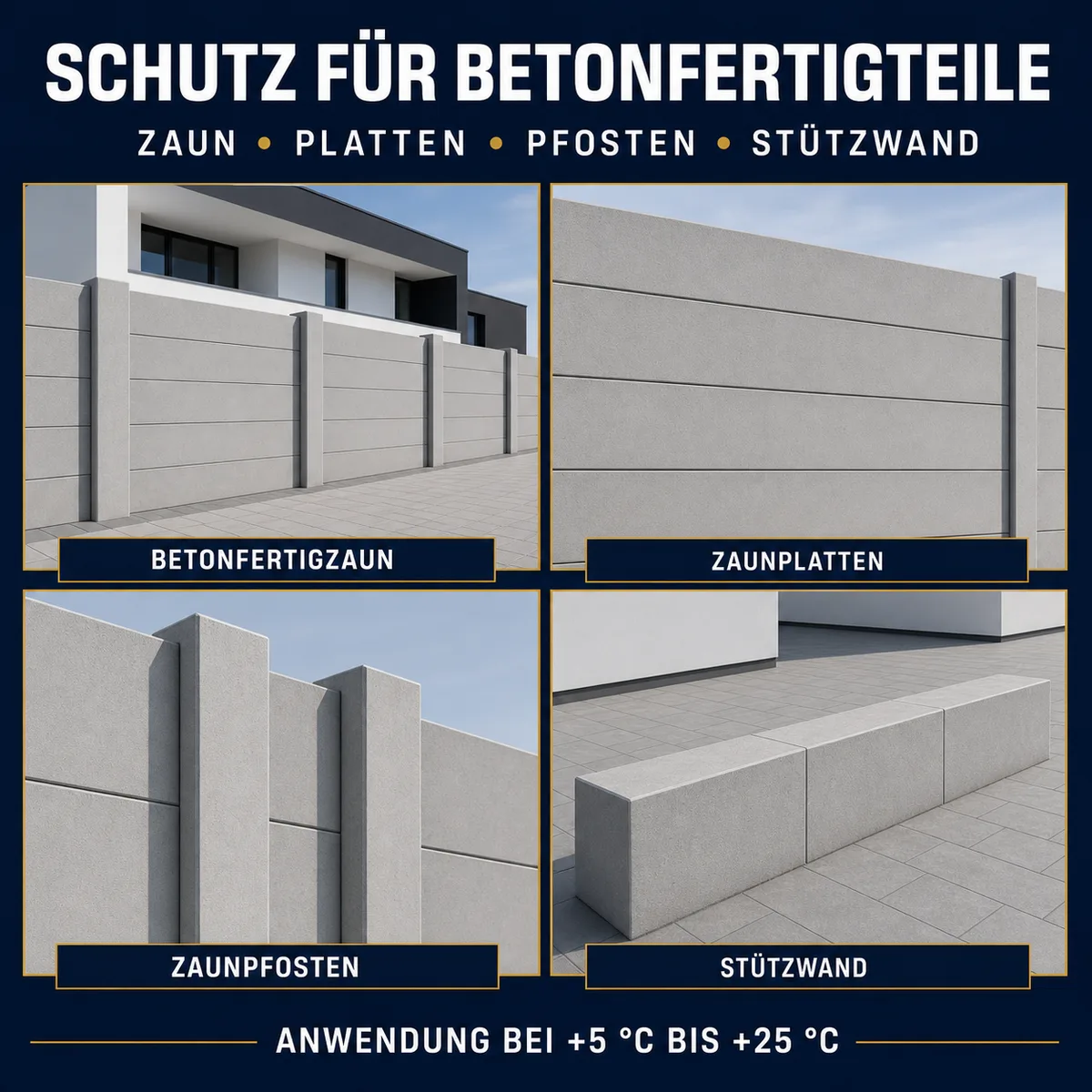 HYDROPROX Schutzschicht Vorgefertigte Zäune