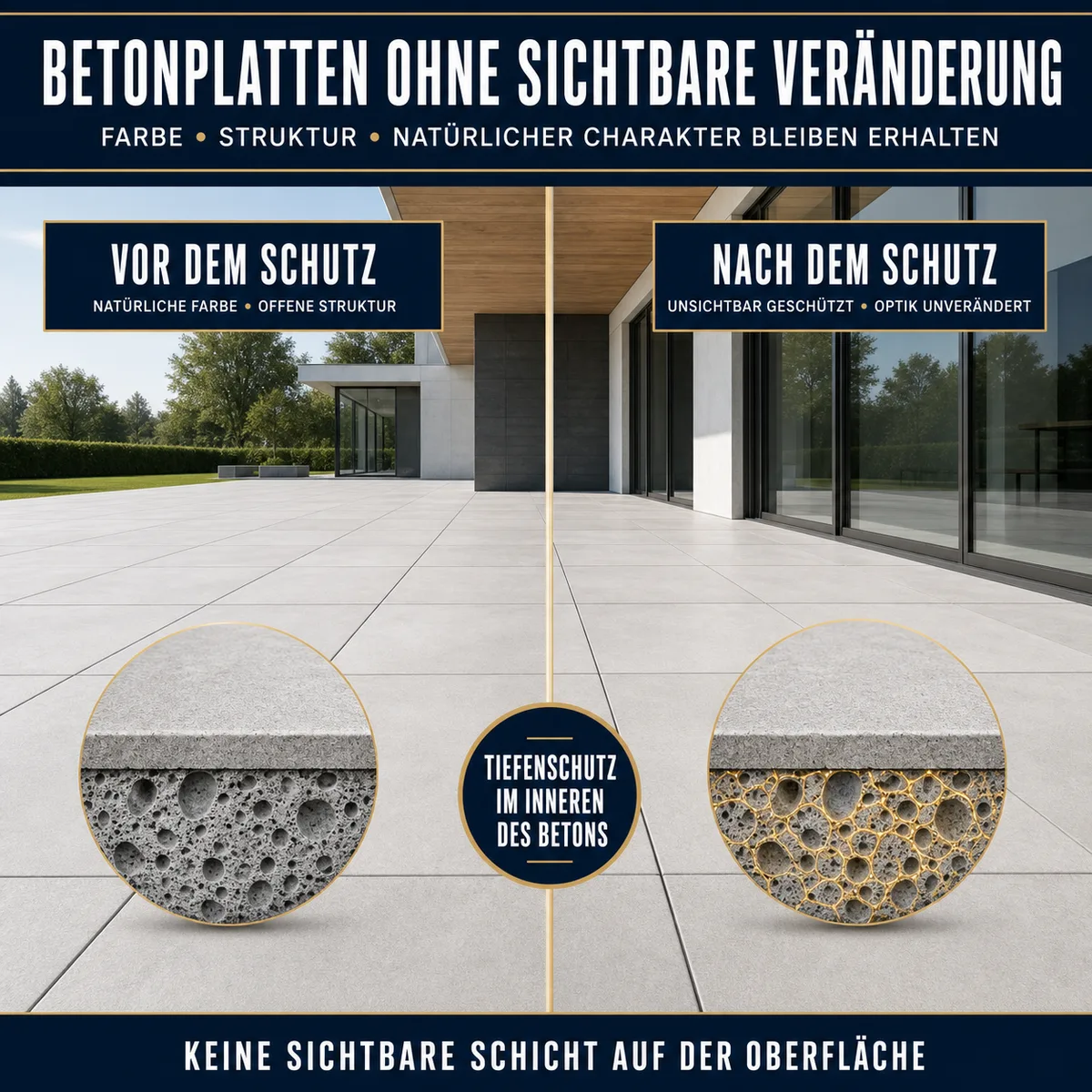 HYDROPROX Schutzschicht Beton-Terrassenplatten