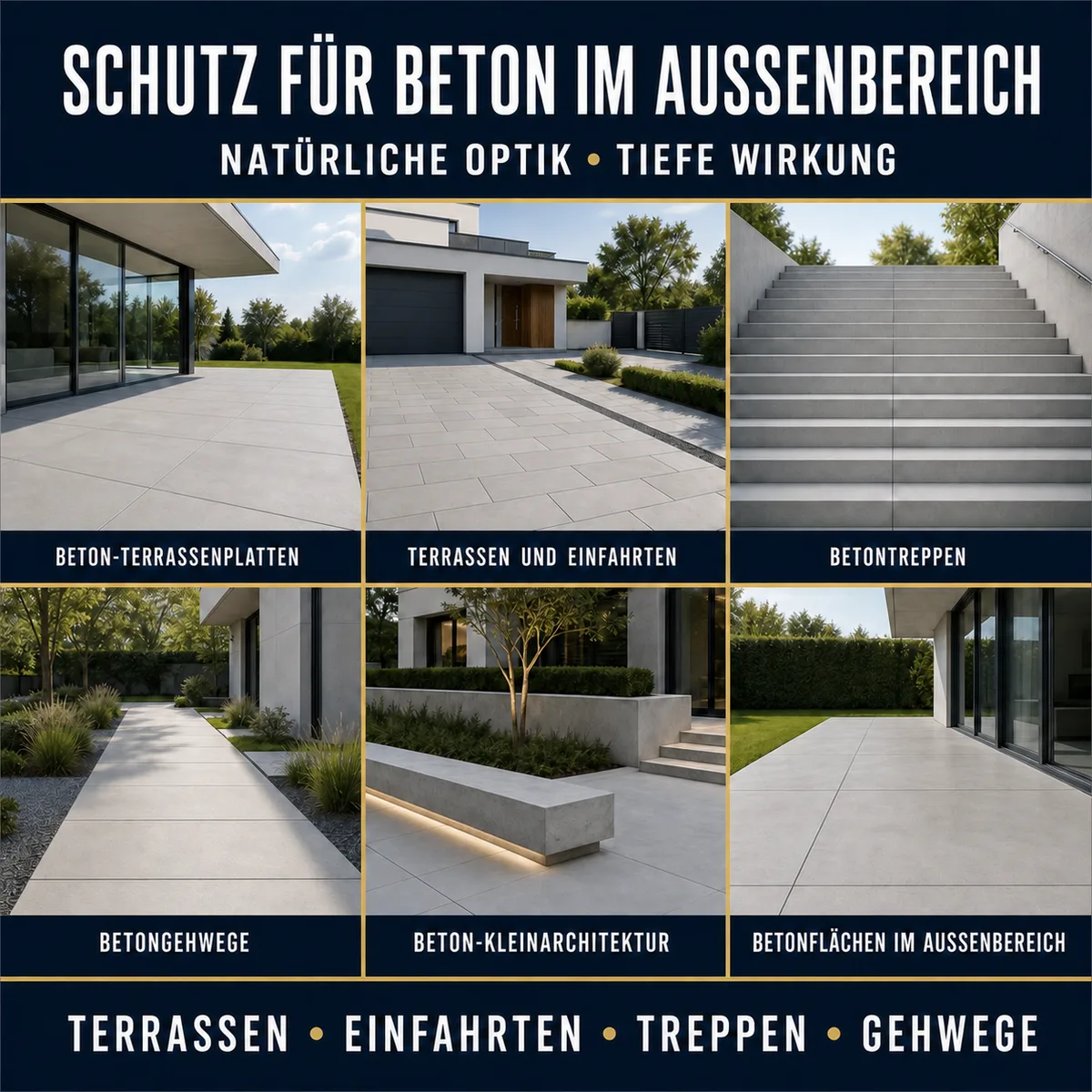 HYDROPROX Schutzschicht Beton-Terrassenplatten