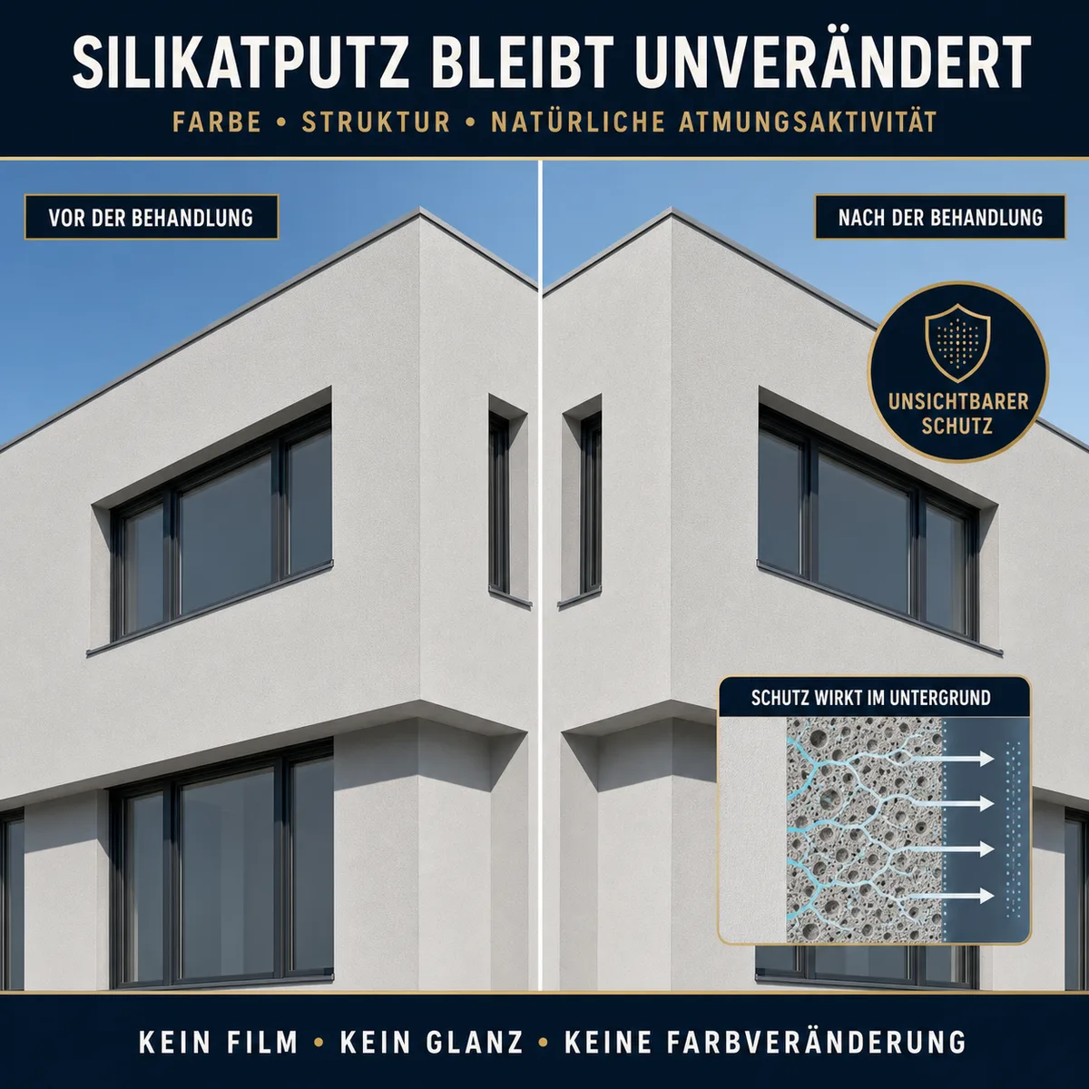 HYDROPROX Schutzschicht Silikatfassadenputz