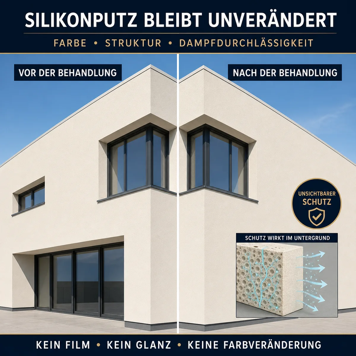 HYDROPROX Schutzschicht Silikon-Fassadenputz
