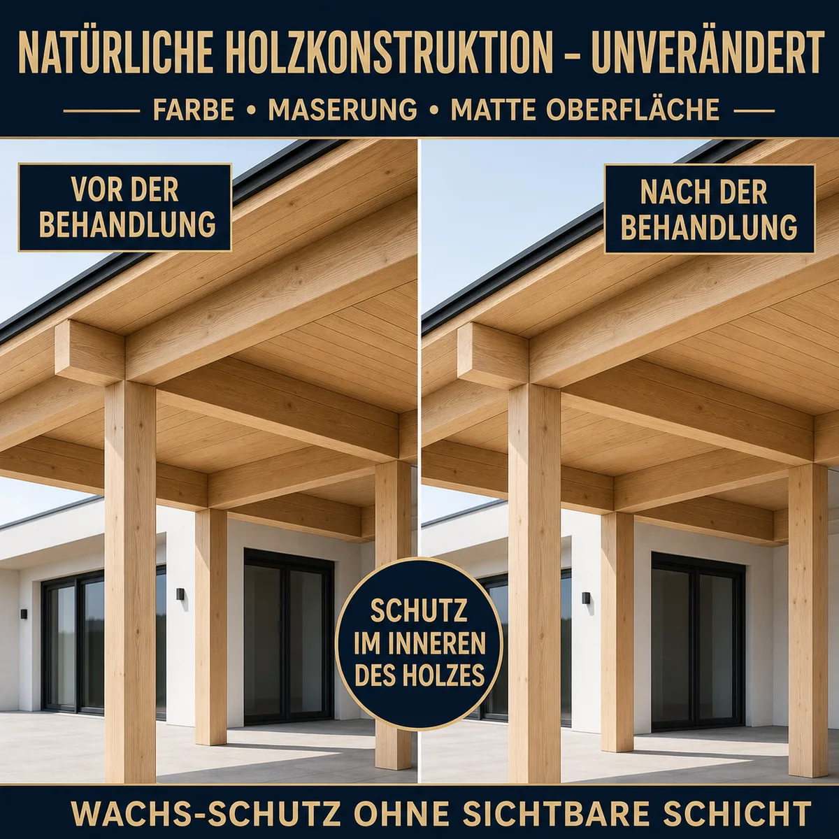 HYDROPROX Wachsbeschichtung Holzkonstruktionen