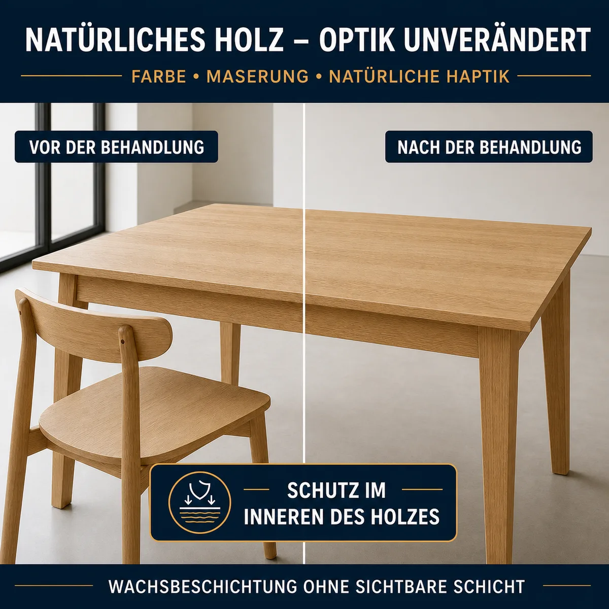 HYDROPROX Wachsbeschichtung Holzmöbel