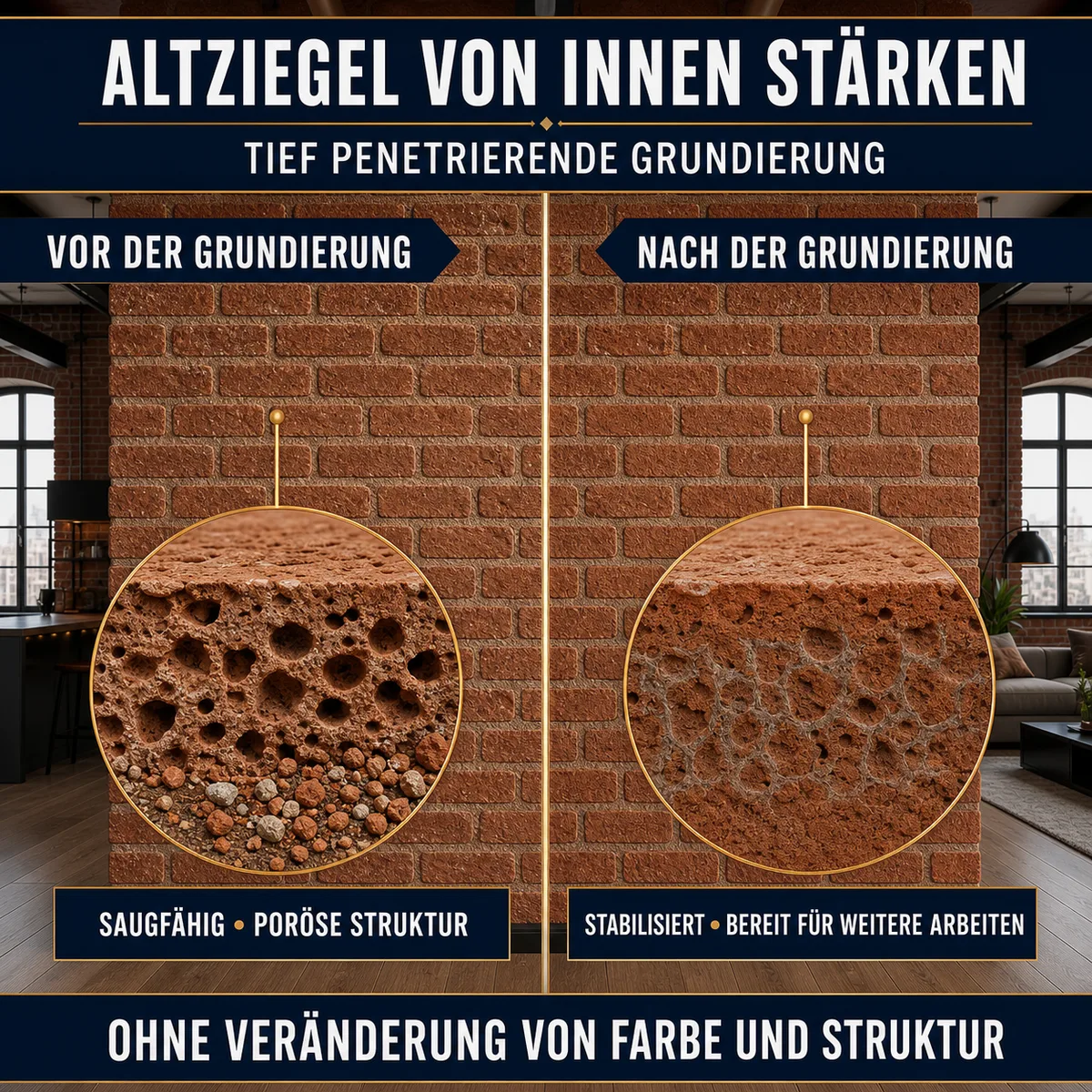 HYDROPROX Grundierung für alte Ziegel