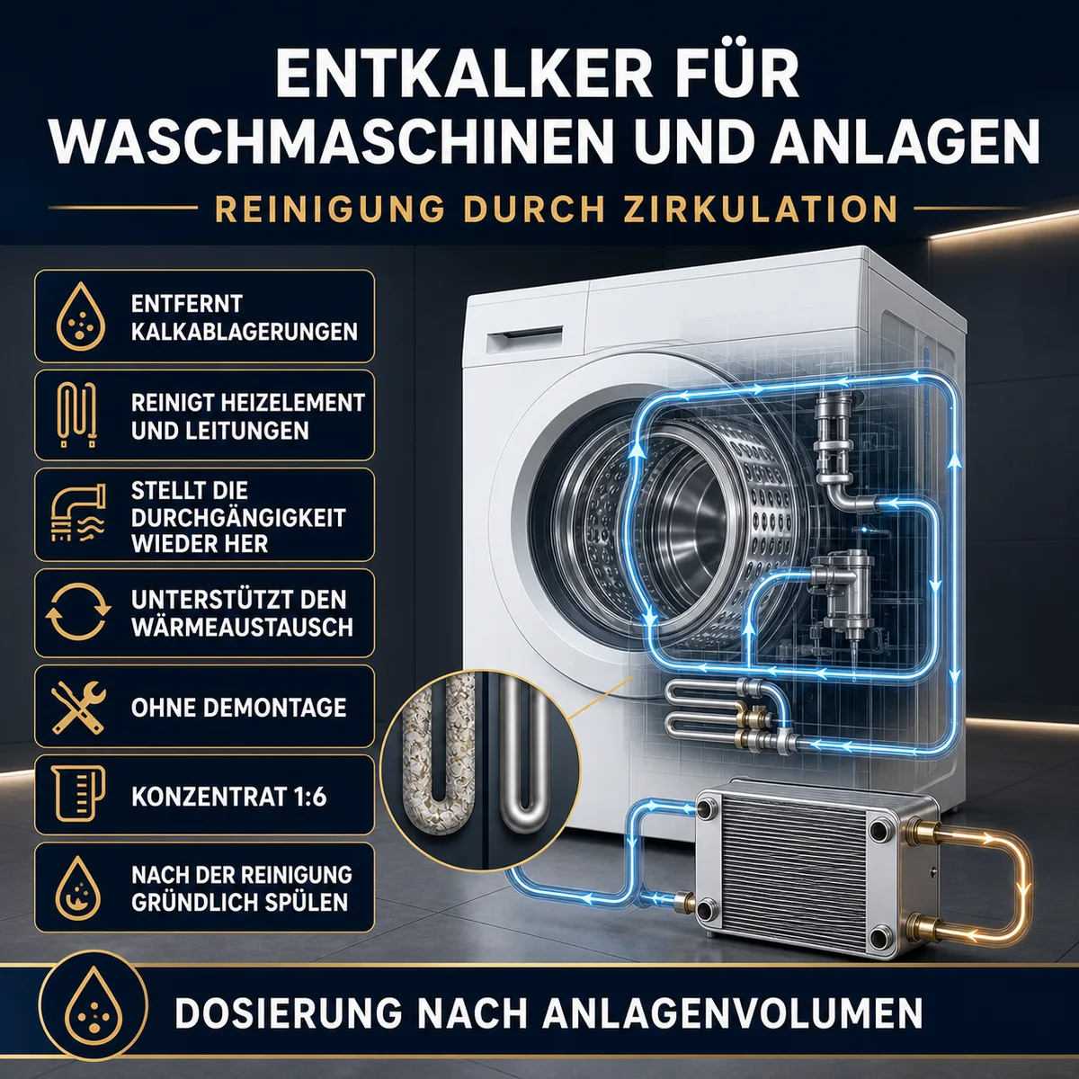 IZOMARK Entkalker für Waschmaschinen