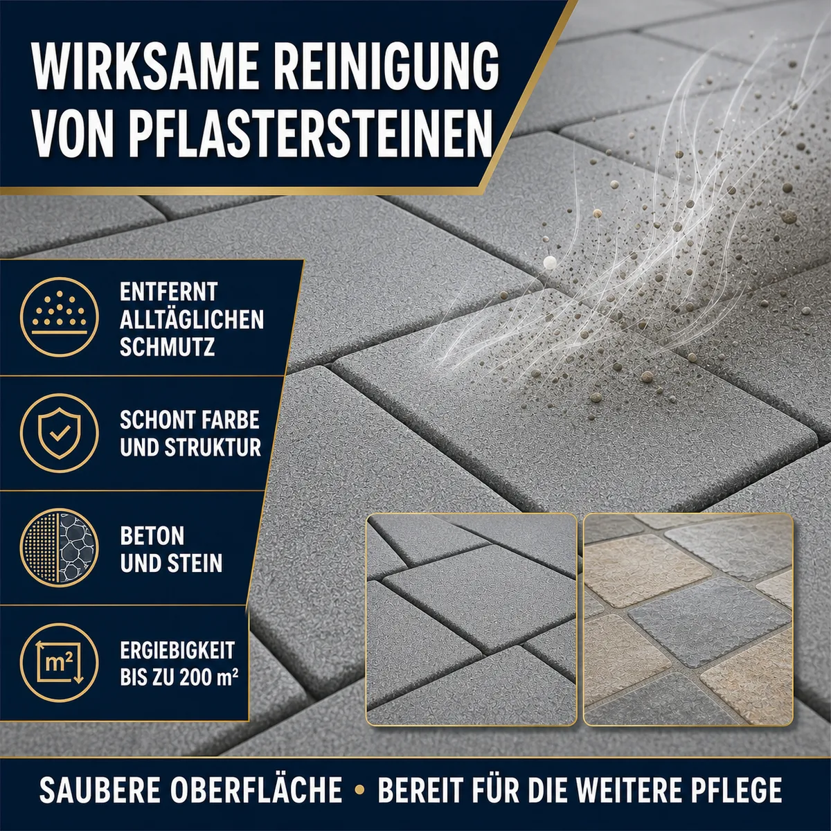IZOMARK Reinigungsflüssigkeit Pflasterstein