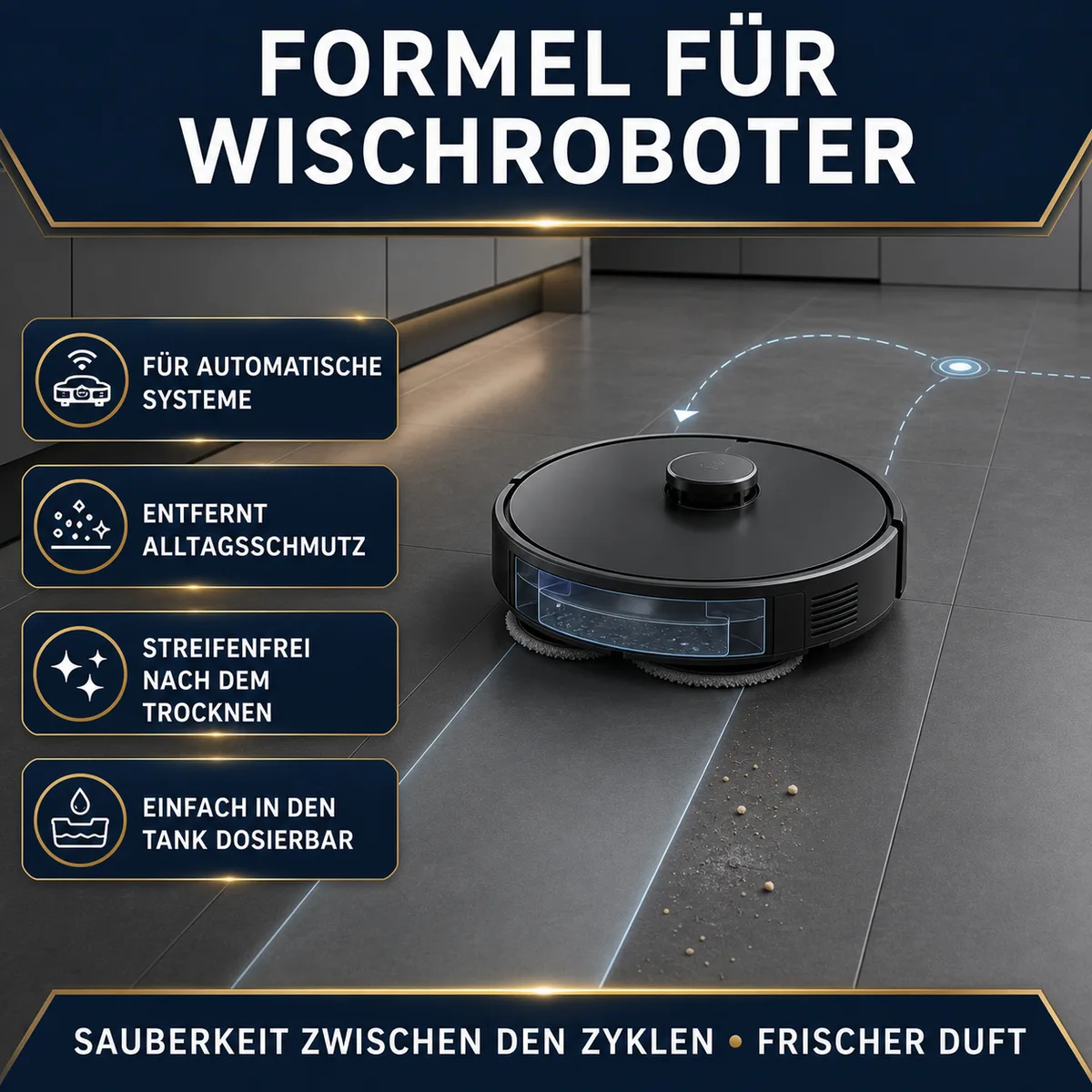 IZOMARK Reinigungsflüssigkeit für Wischroboter