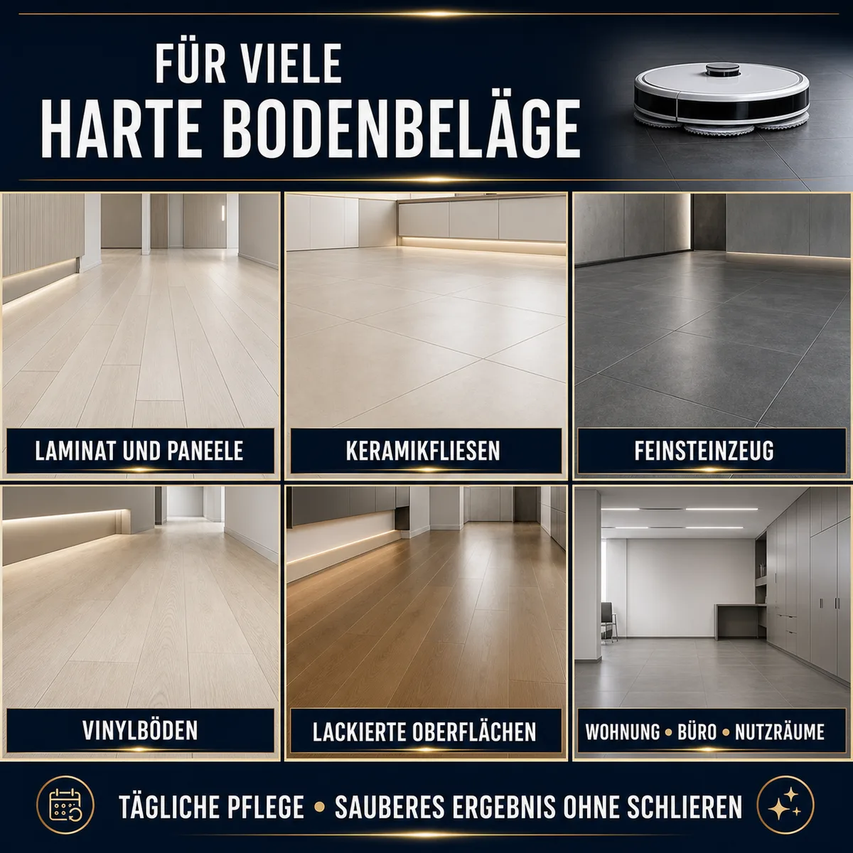 IZOMARK Reinigungsflüssigkeit für Wischroboter