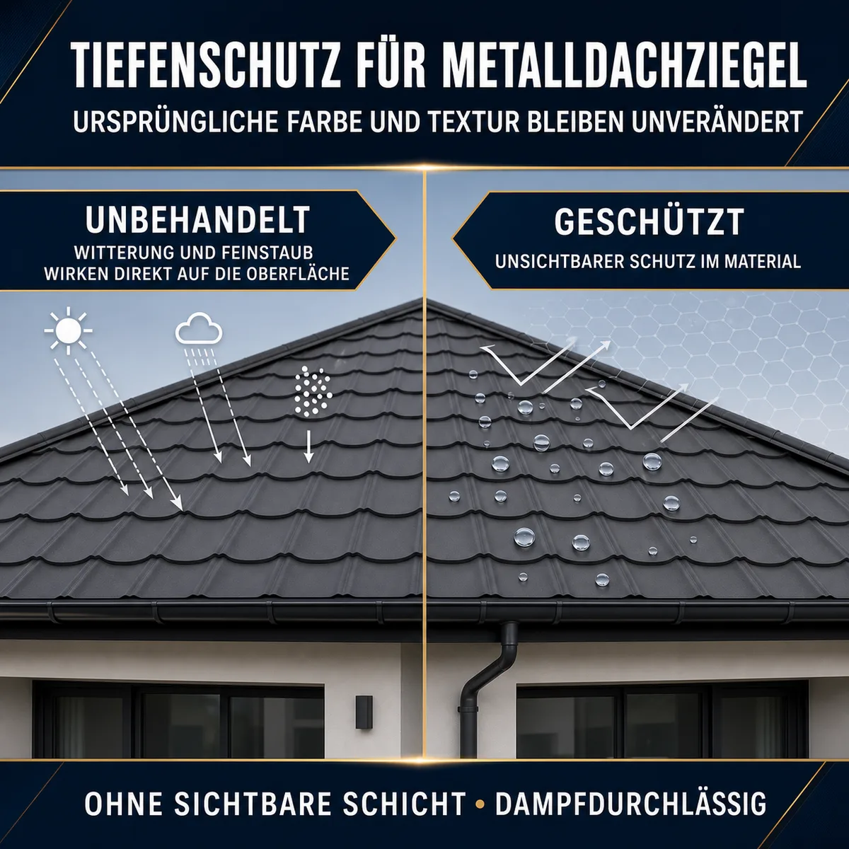 IZOMARK Schutzanstrich Metalldachziegel