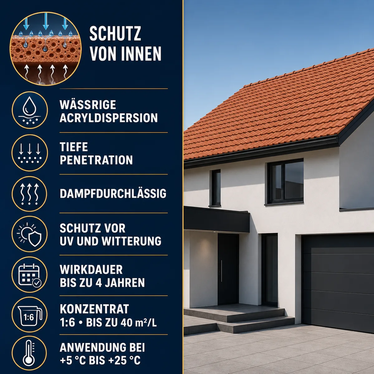 IZOMARK Schutzanstrich Keramikziegel