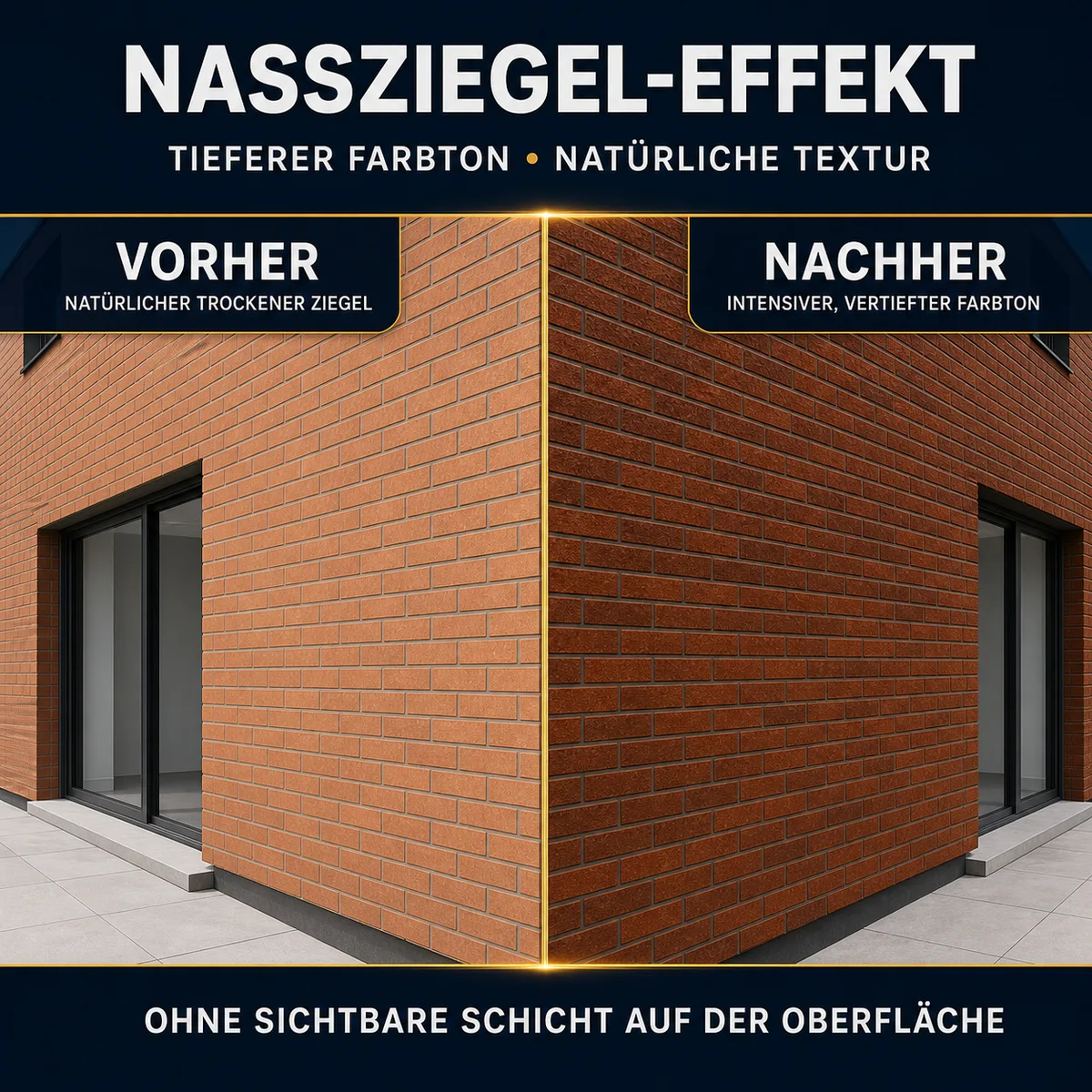 IZOMARK Schutzanstrich Effekt nasse Ziegel