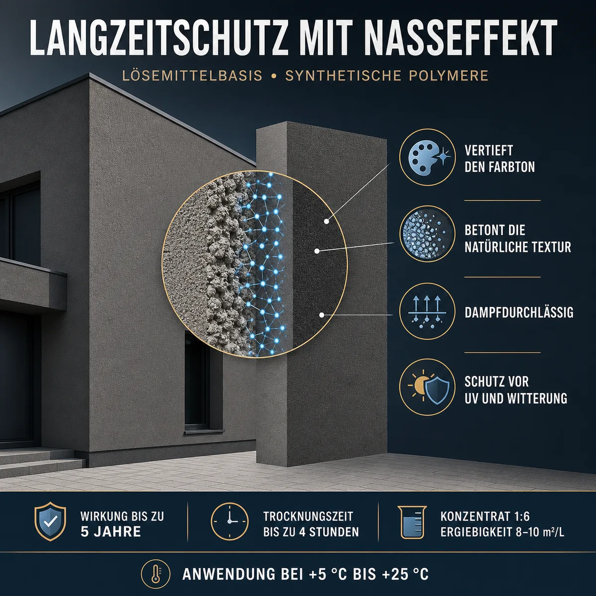 IZOMARK Schutzanstrich feuchter Fassadenputz
