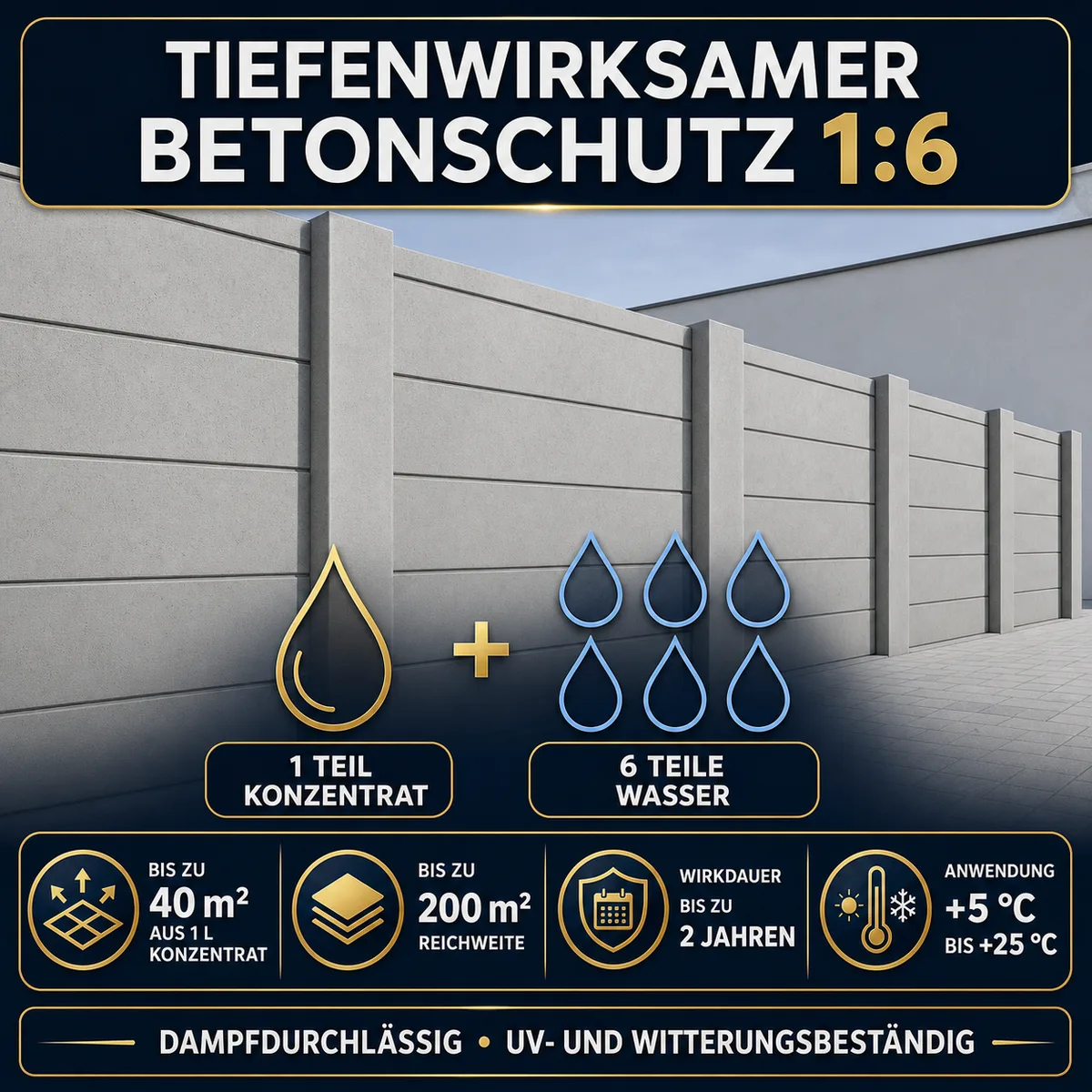 IZOMARK Schutzanstrich Betonzaun